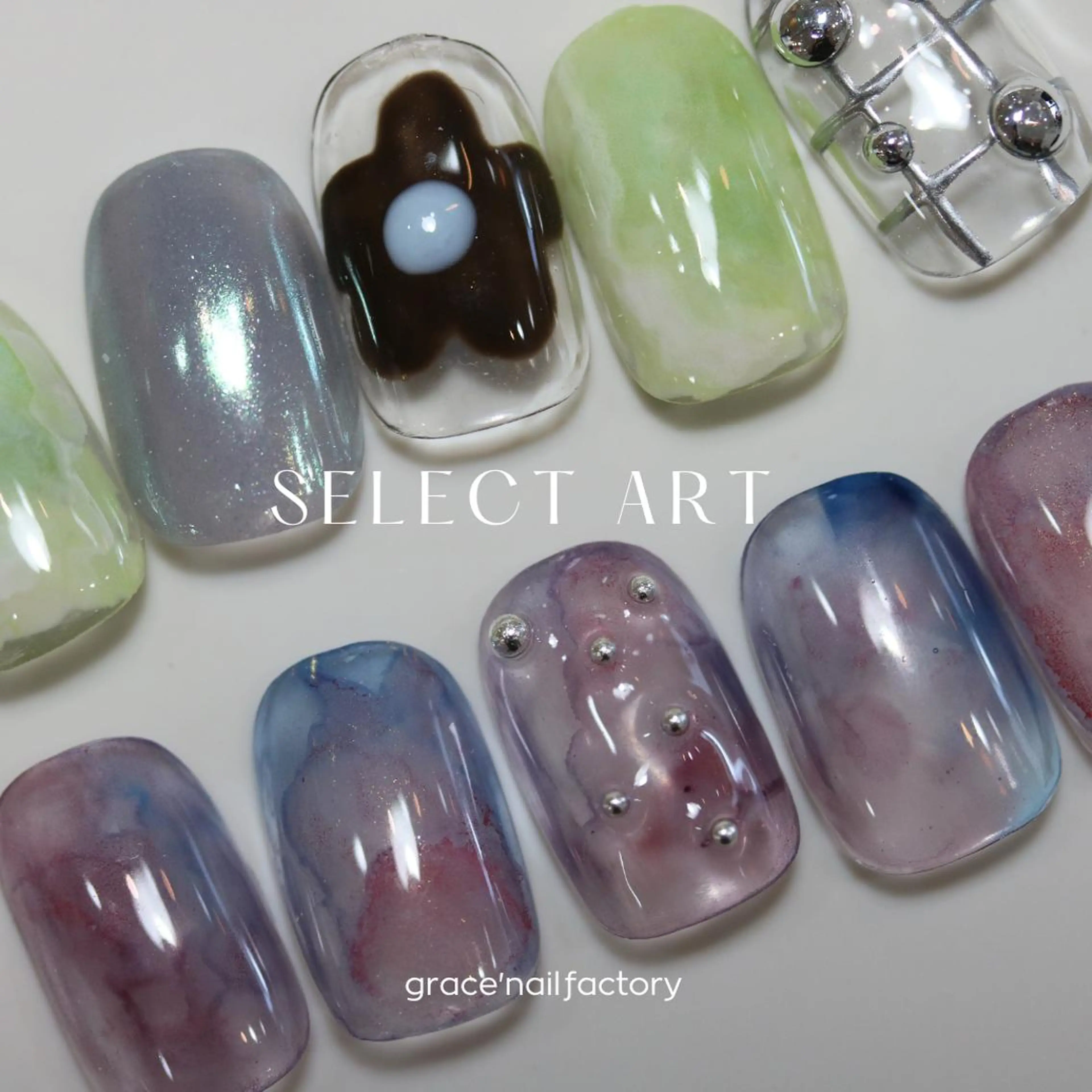 ネイル 大阪/堀江ニュアンス WAKABAのネイルデザイン