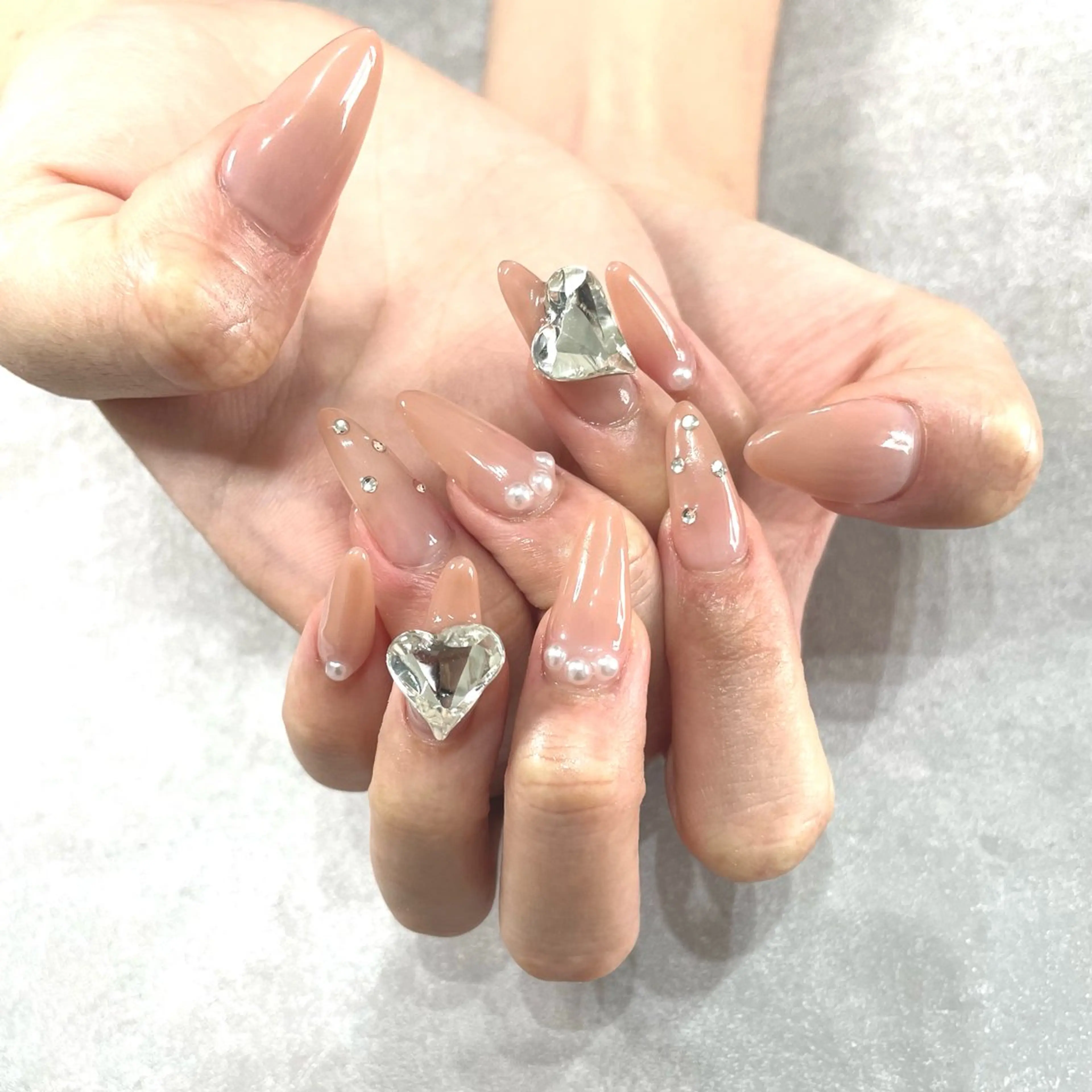 ネイル ハート ハンドネイル private salon lien所属・private salon　lienのネイルデザイン