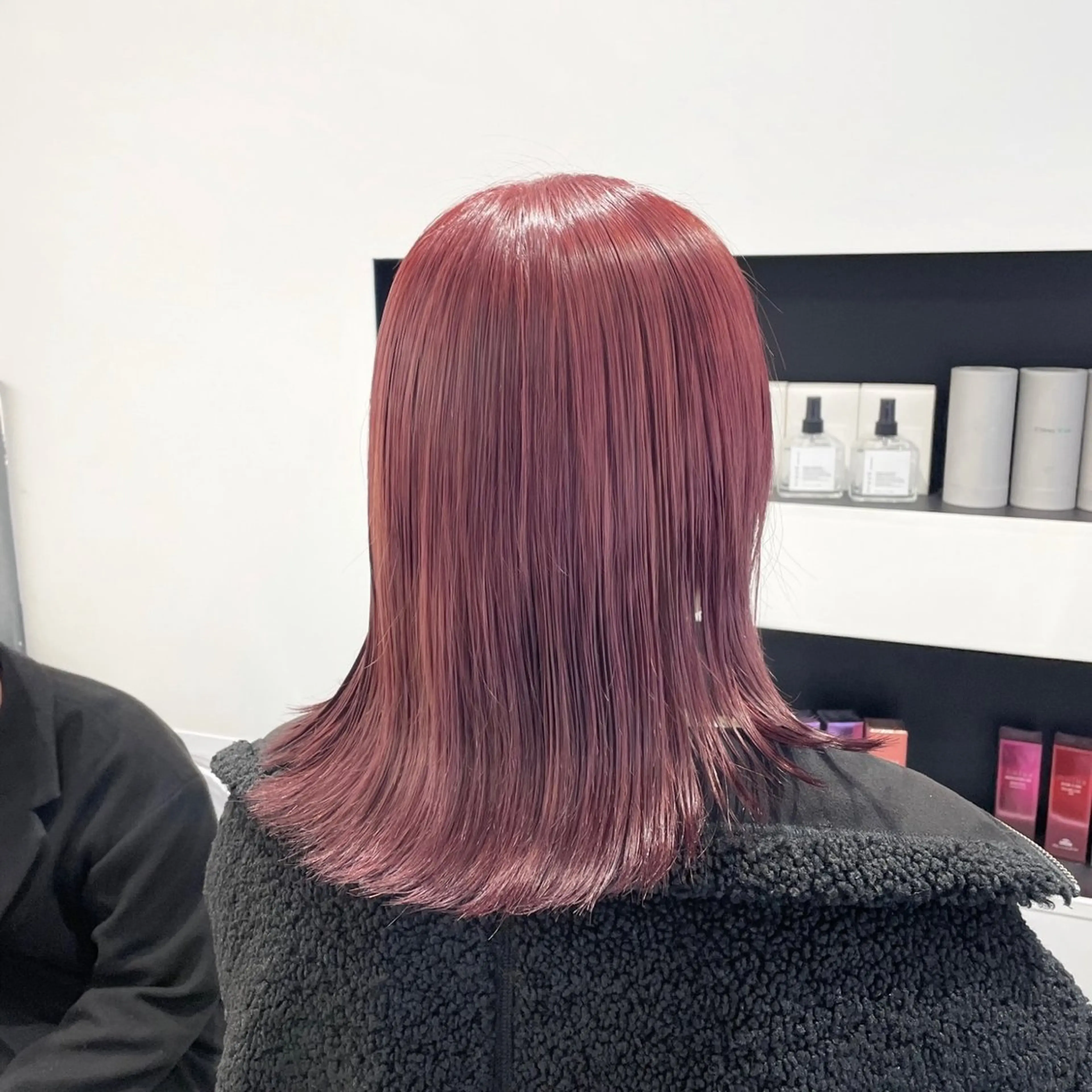 ロング カラー パーマ ヘアアレンジ メンズ ピンクカラー トリートメント mona/ ストレートスタイル✨のヘアスタイル