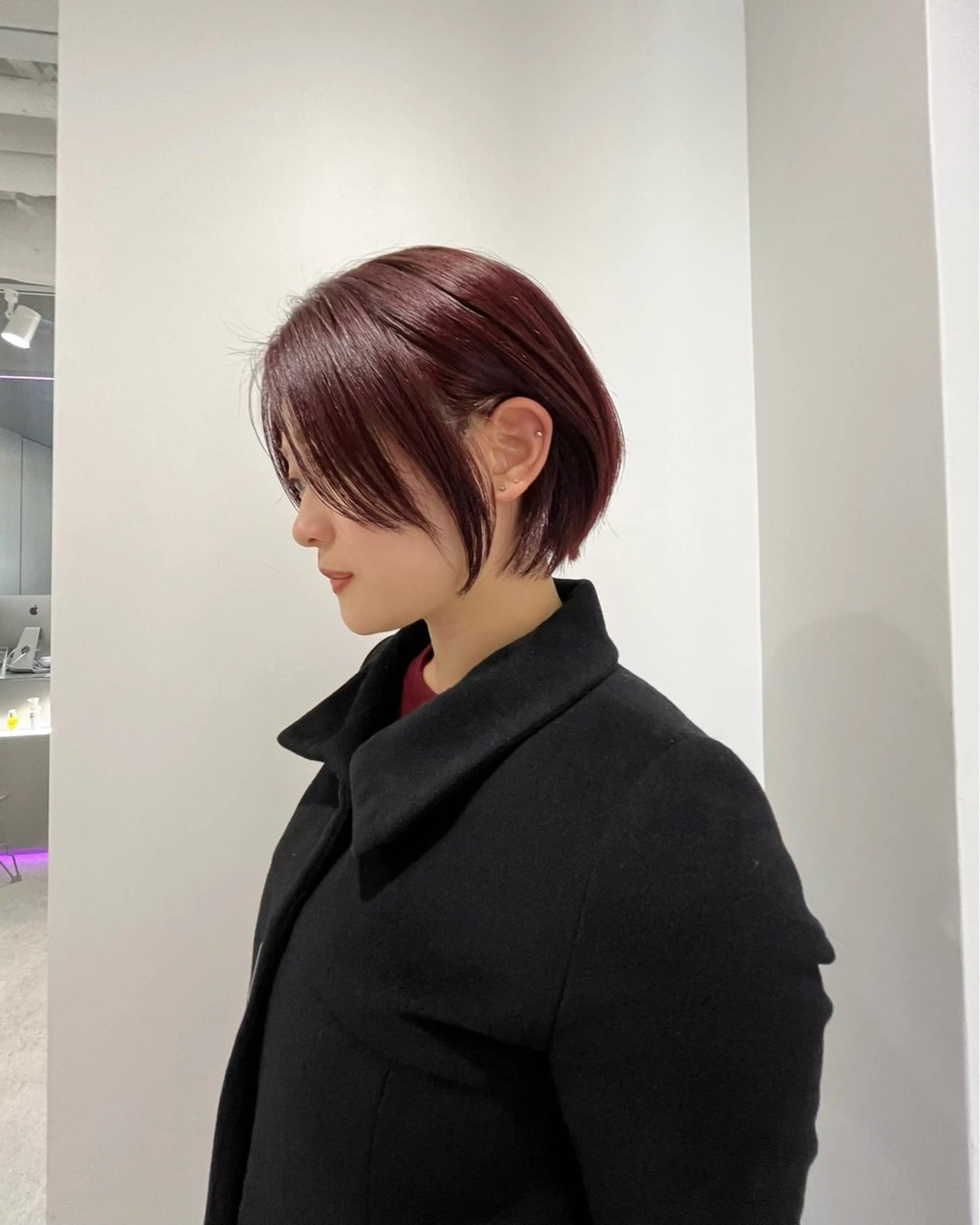 ショート 縮毛矯正/ハイトーン /パーマ/前原汐🎐のヘアスタイル