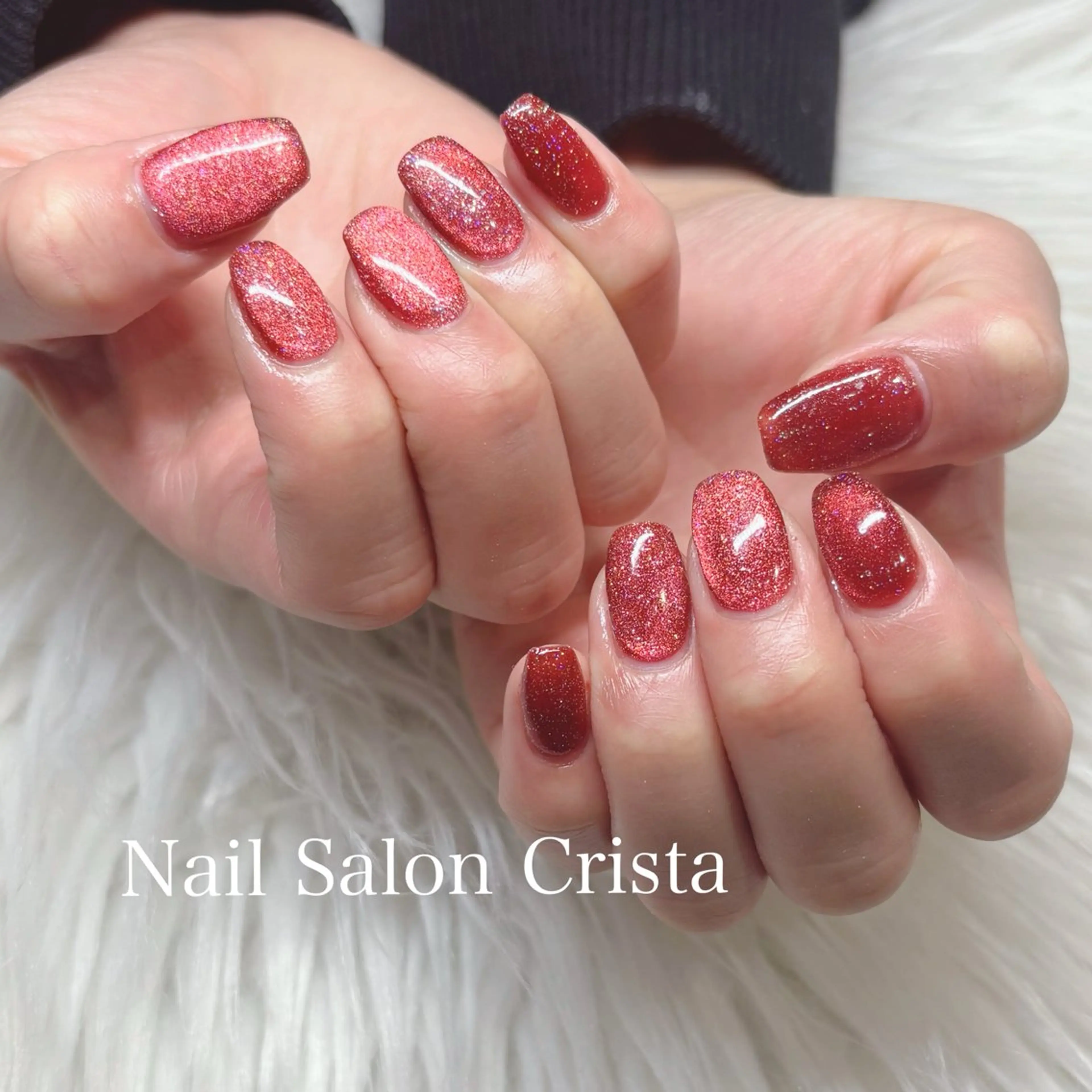 ネイル フットネイル ジェルネイル マグネットネイル オフィスネイル ワンカラーネイル NAILSALON CRISTA所属・🤍CRISTA yui🤍のネイルデザイン