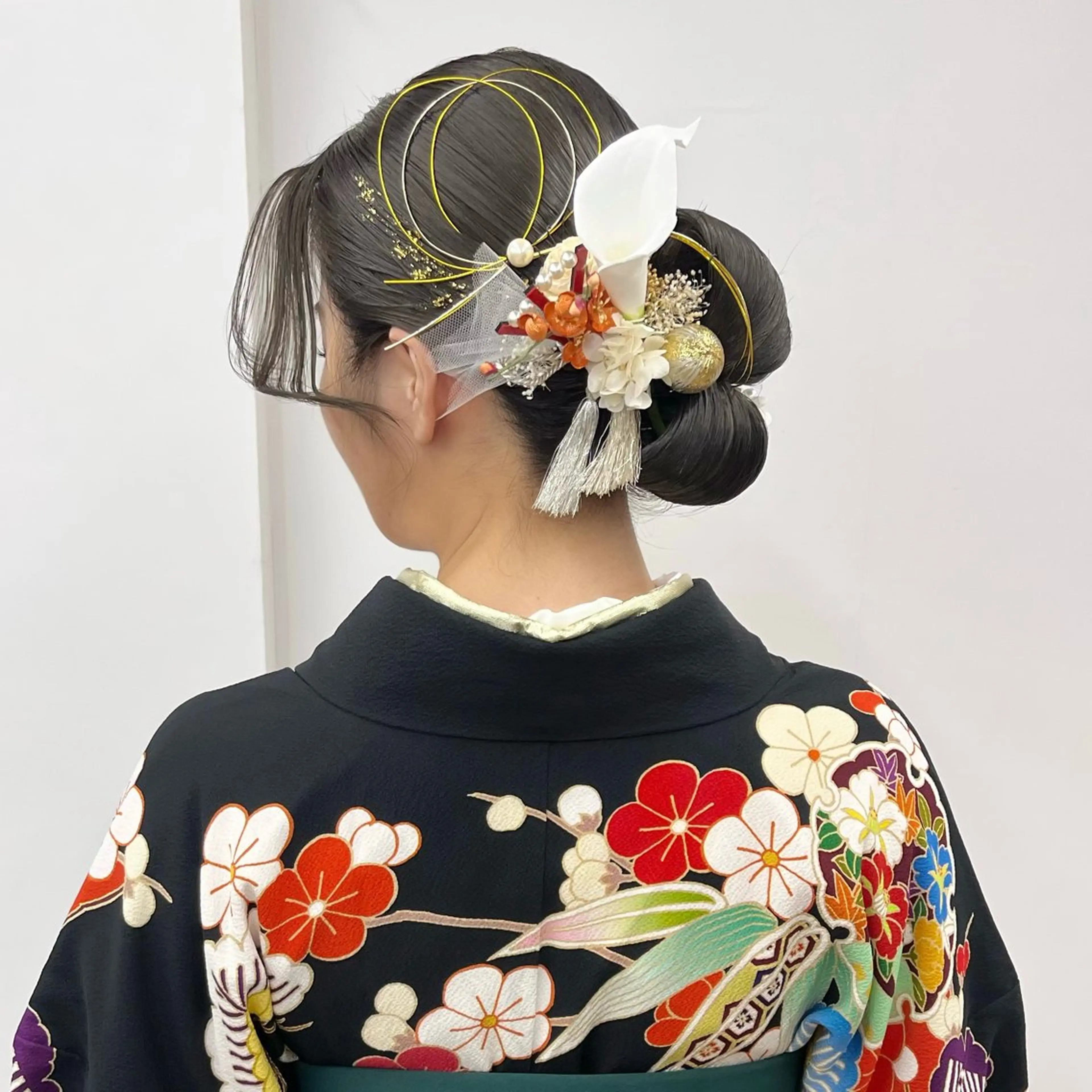 ロング ヘアアレンジ 結婚式・ブライダル ヘアセット No1韓国風レイヤー &カチモリ✨ /サキのヘアスタイル