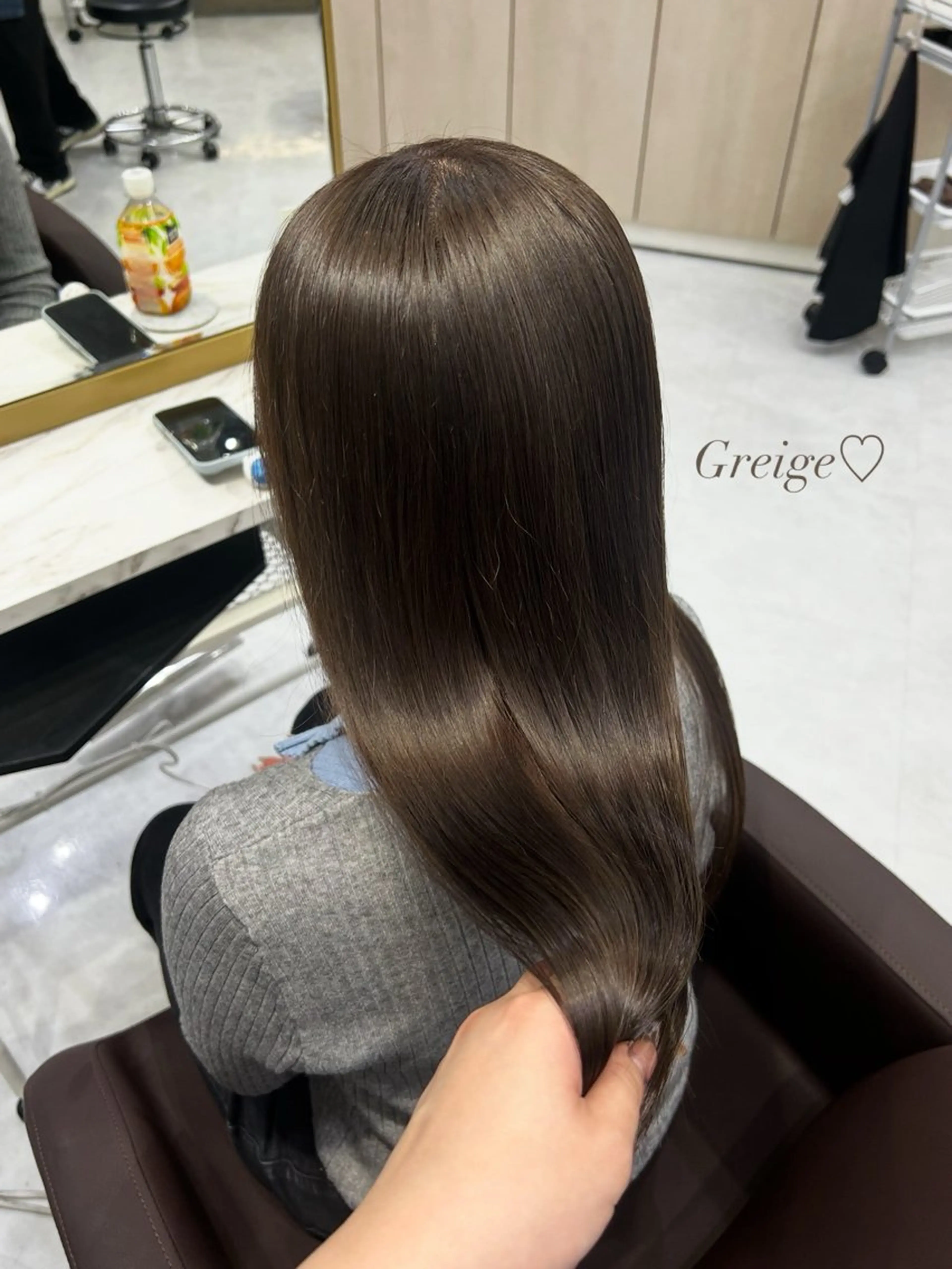 ロング カラー パーマ ヘアアレンジ メンズ カット ヘアカラー トリートメント ブリーチなしカラー/ ブラウン/レイヤーのヘアスタイル