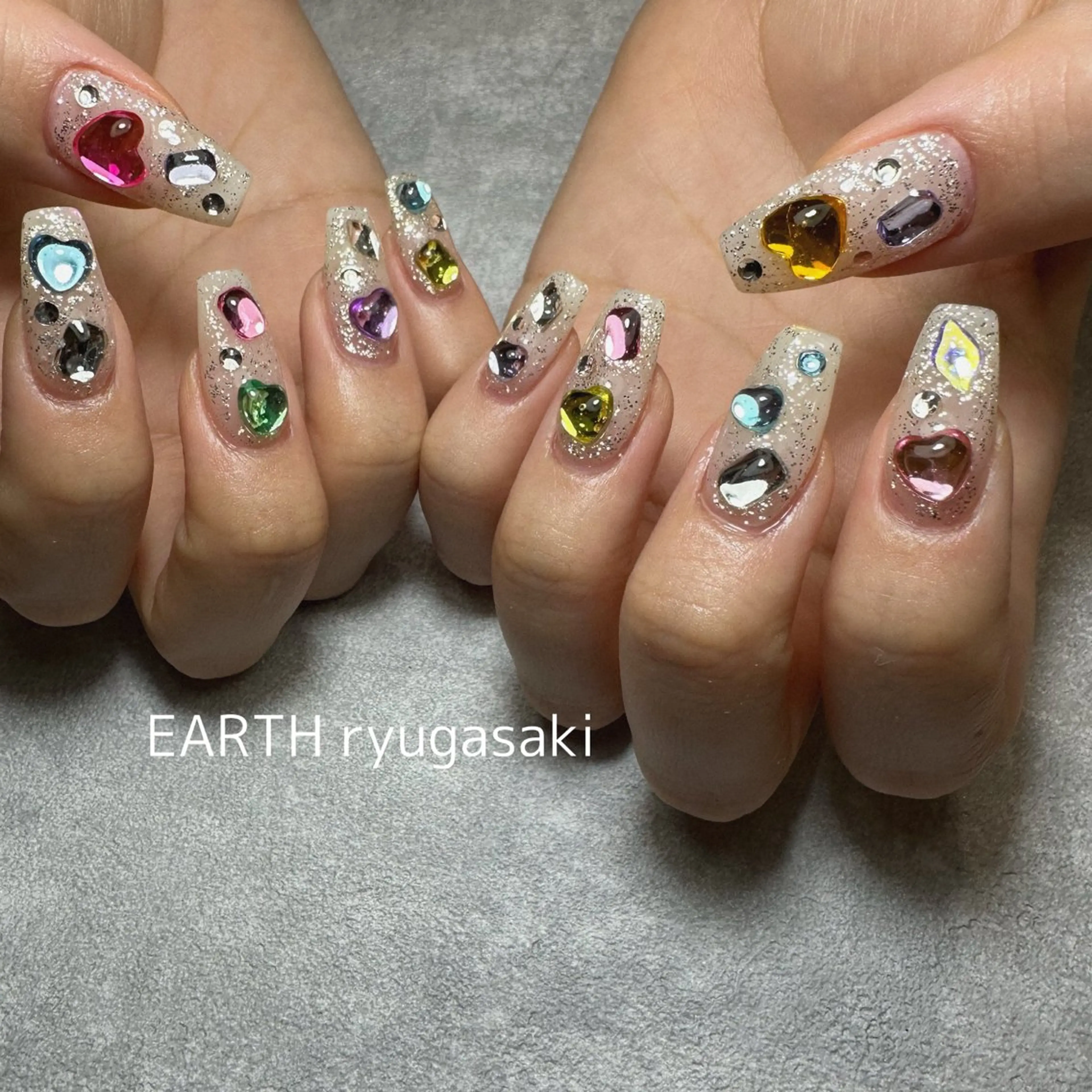 ネイル hair&make EARTH coiffure beaute 龍ケ崎店所属・tomita ayakaのネイルデザイン