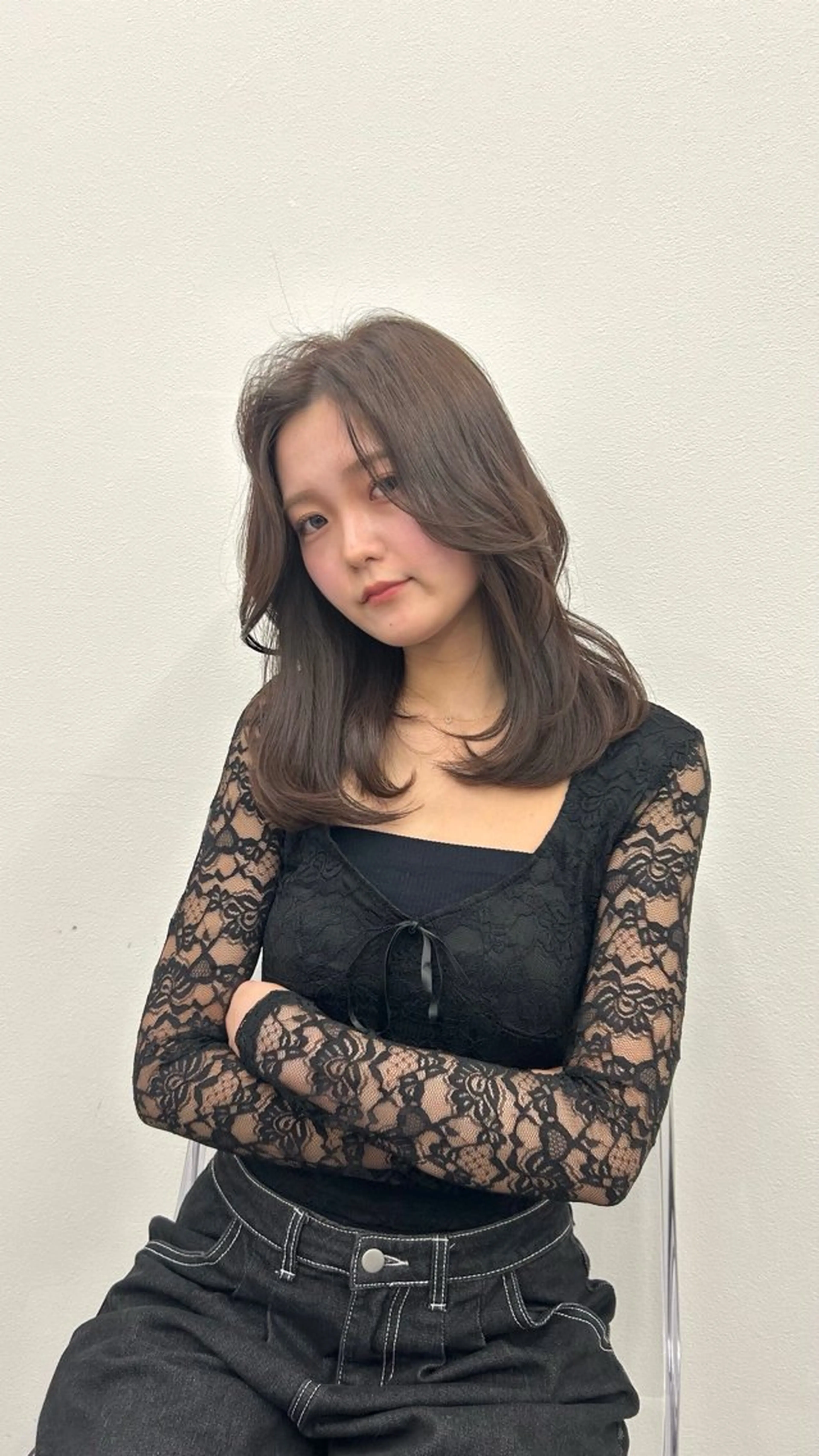 ミディアム みゆき/透明感カラー /カラー特化のヘアスタイル