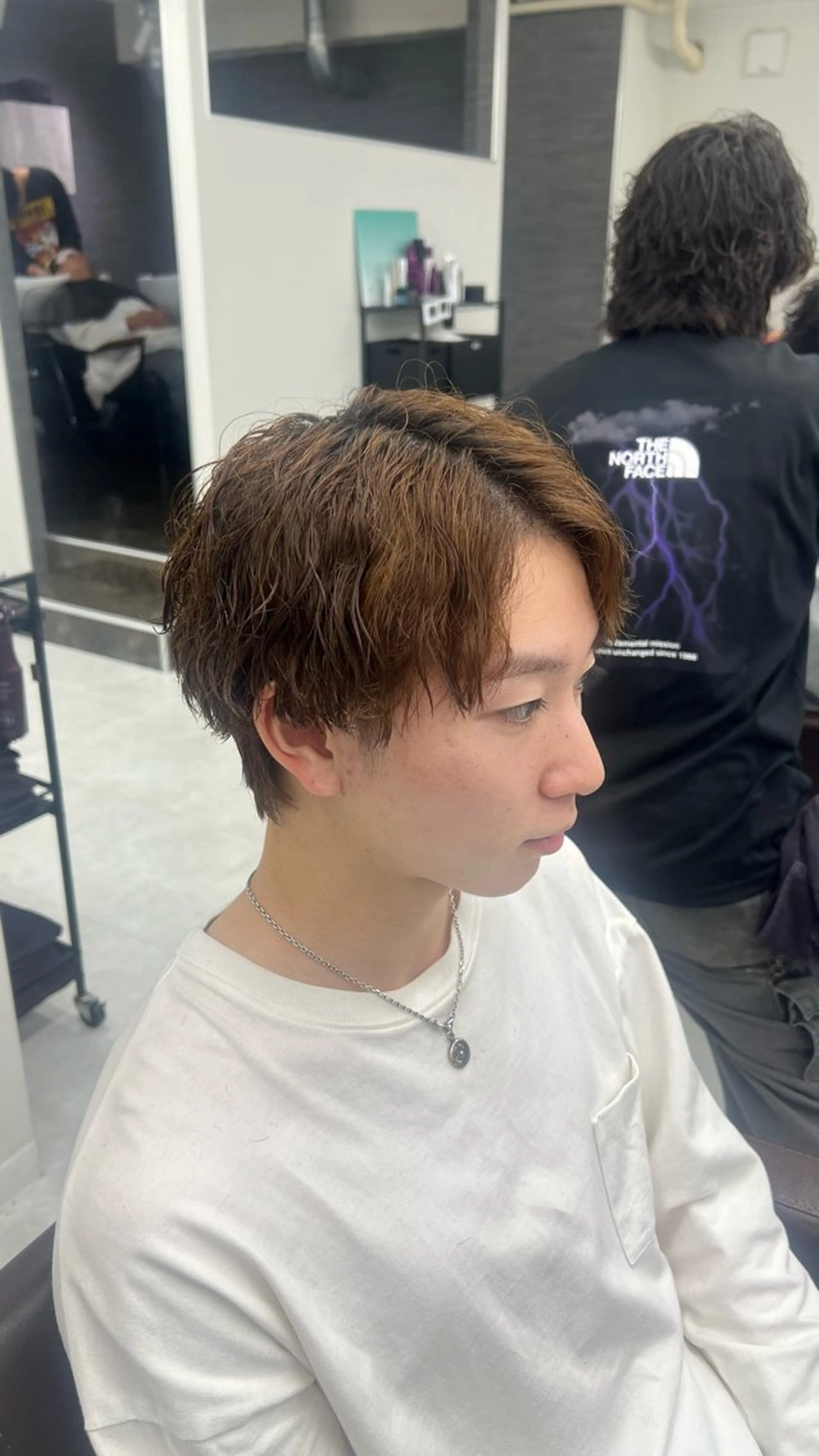 ショート パーマ メンズ カット ヘアカラー ヘアセット 垢抜けメンズパーマ/ DAICHIのヘアスタイル