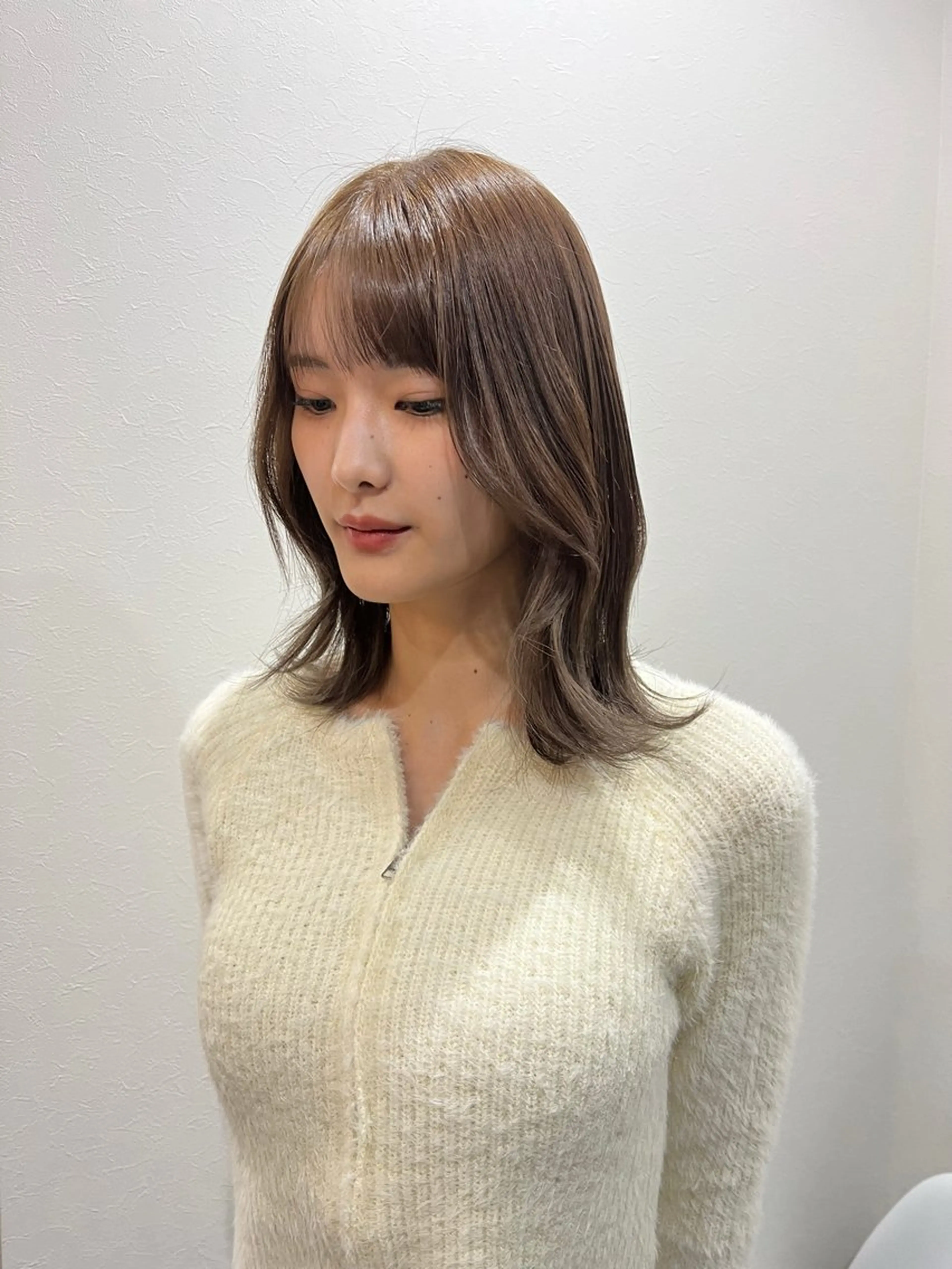 セミロング カラー ヘアカラー トリートメント レイヤーカット /konomiのヘアスタイル