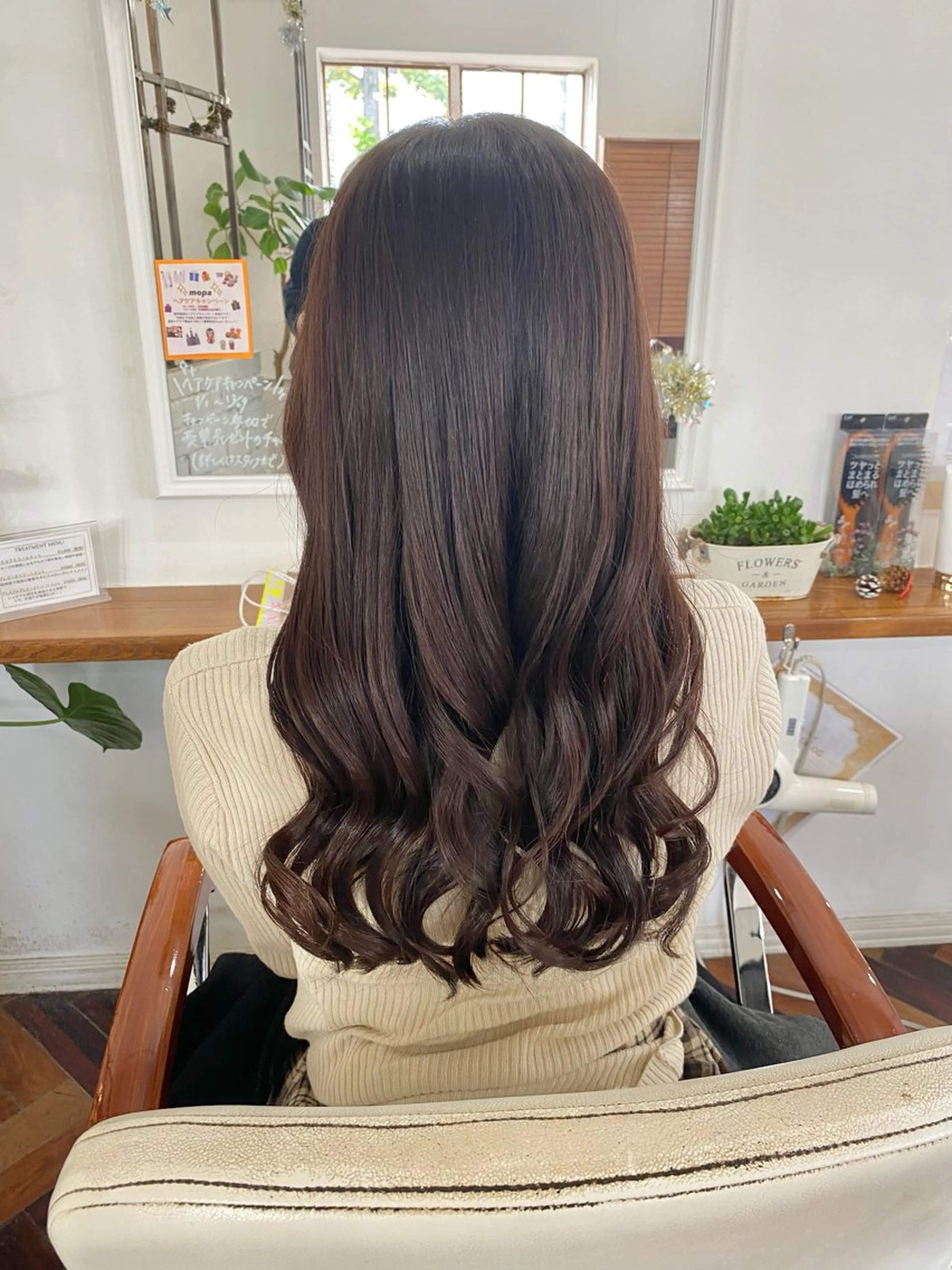 【補修しながら楽しむ】🍒カラー＋トリートメント(ブロー込)🍒の写真