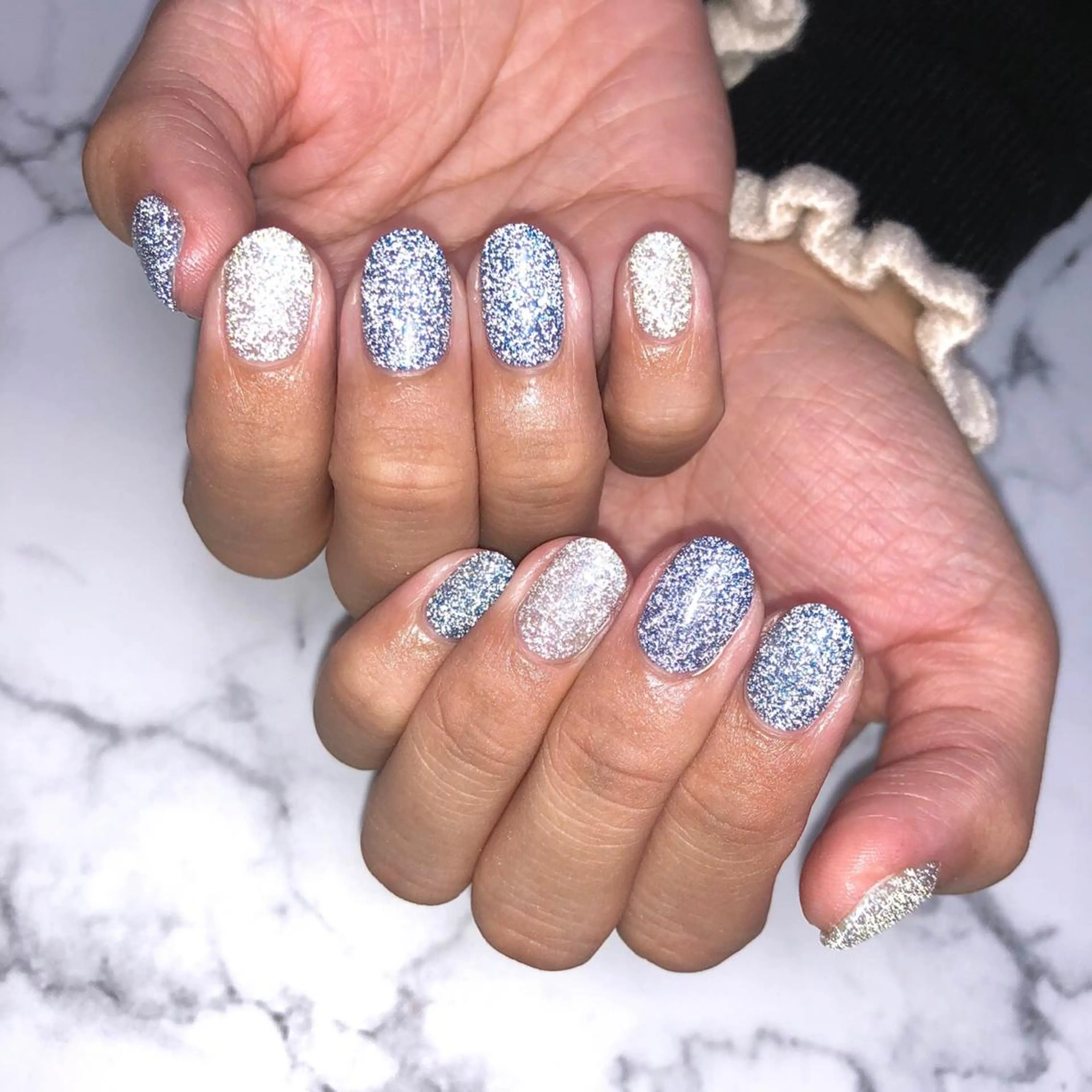 ネイル アートネイル ブルー フラッシュネイル 水色 ワンカラーネイル ハンドネイル NAIL NOWのネイルデザイン