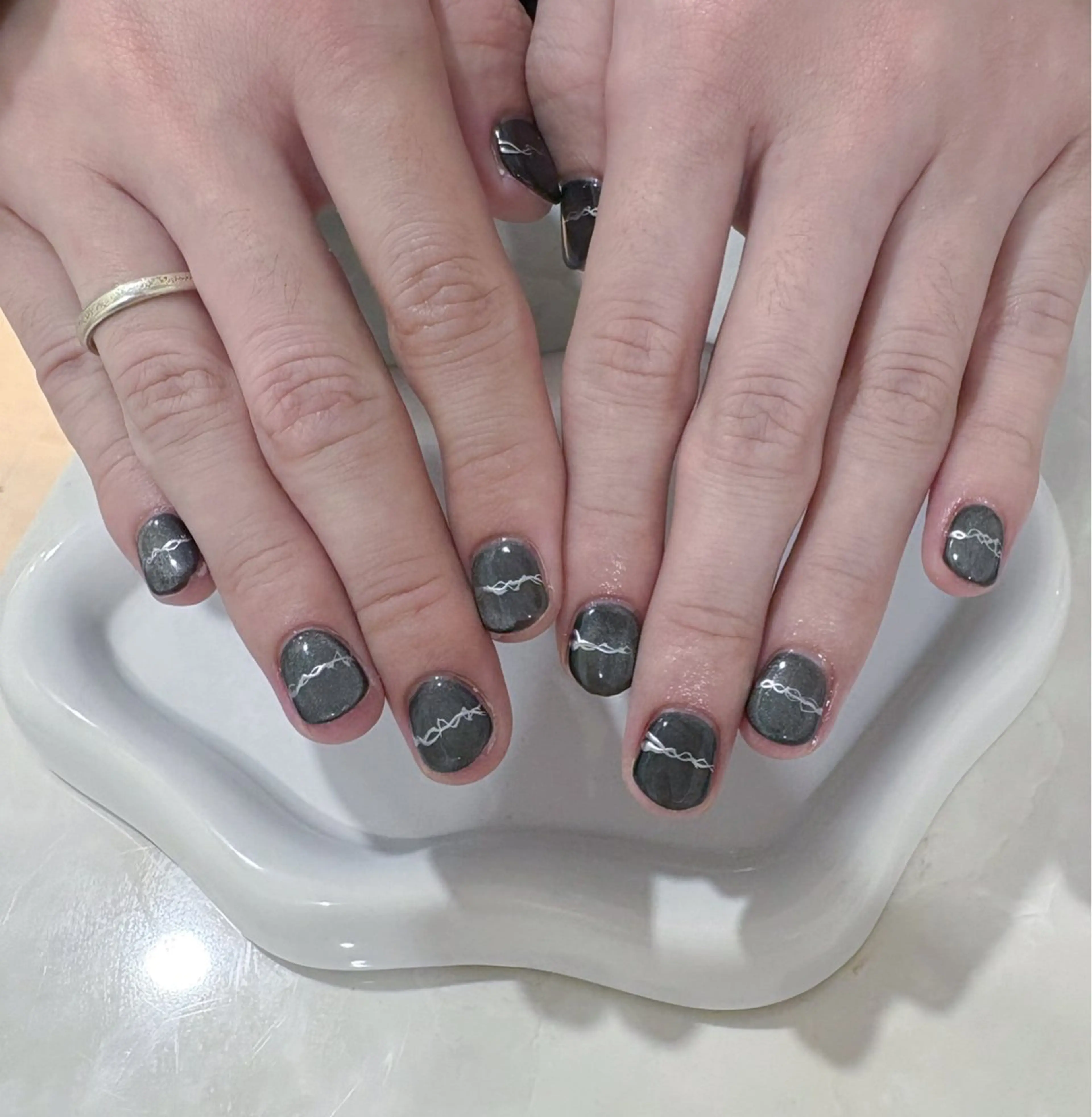 ネイル メンズネイル ハンドネイル THE BALM Rihoのネイルデザイン