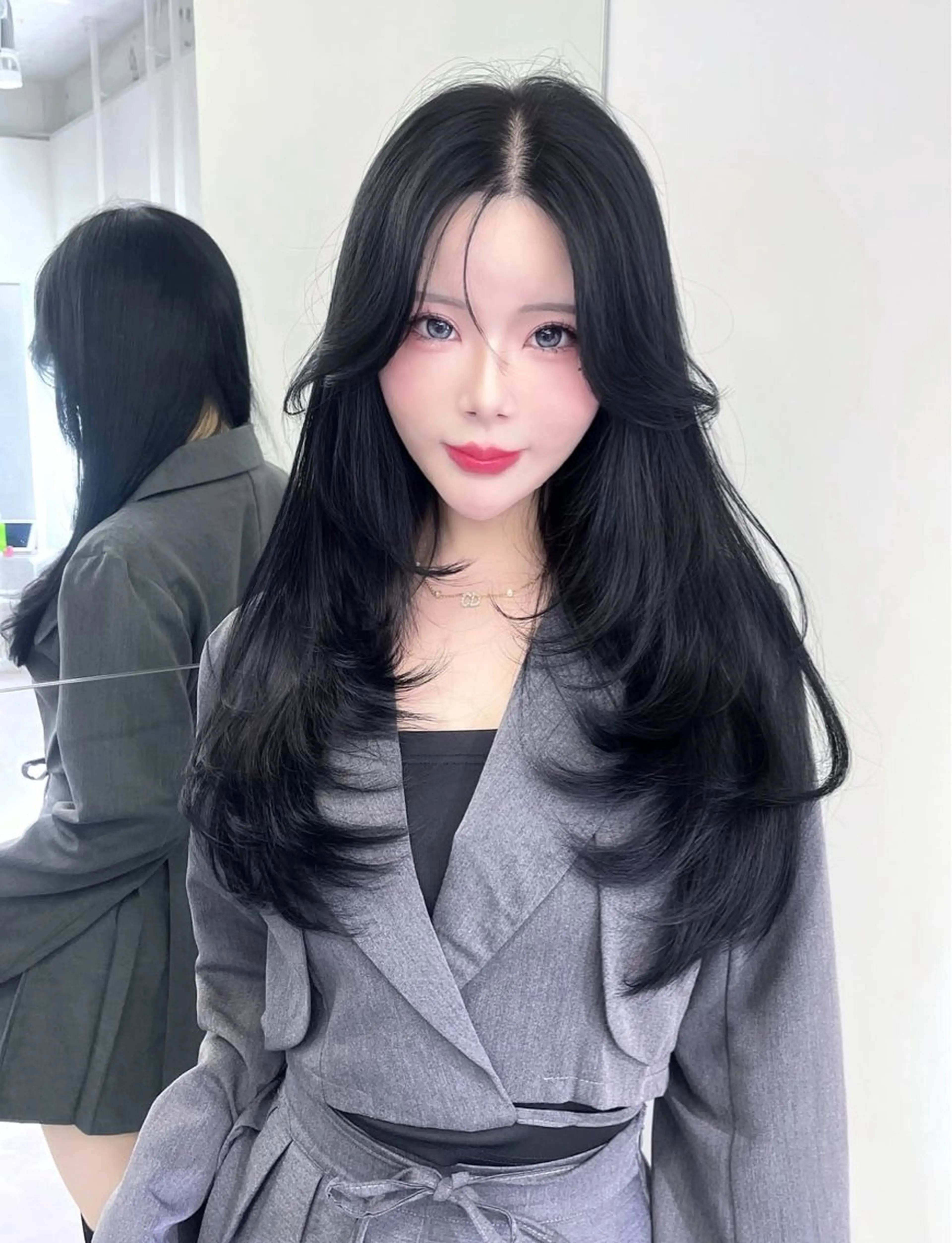 ロング カラー カット ヘアカラー トリートメント 韓国ヘア/髪質改善 TAKAHIROのヘアスタイル