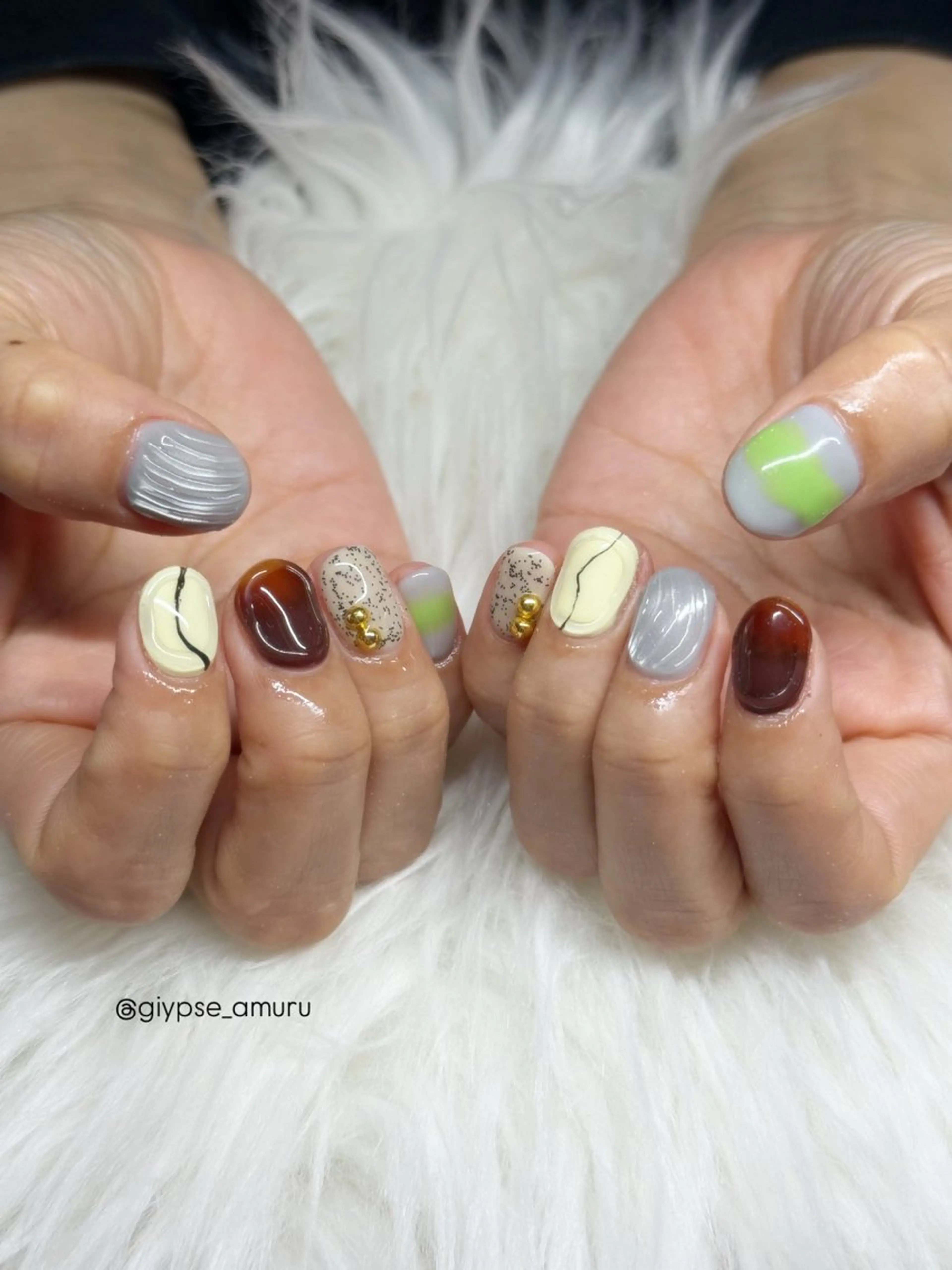 ネイル ハンドネイル Giypsē amuruのネイルデザイン