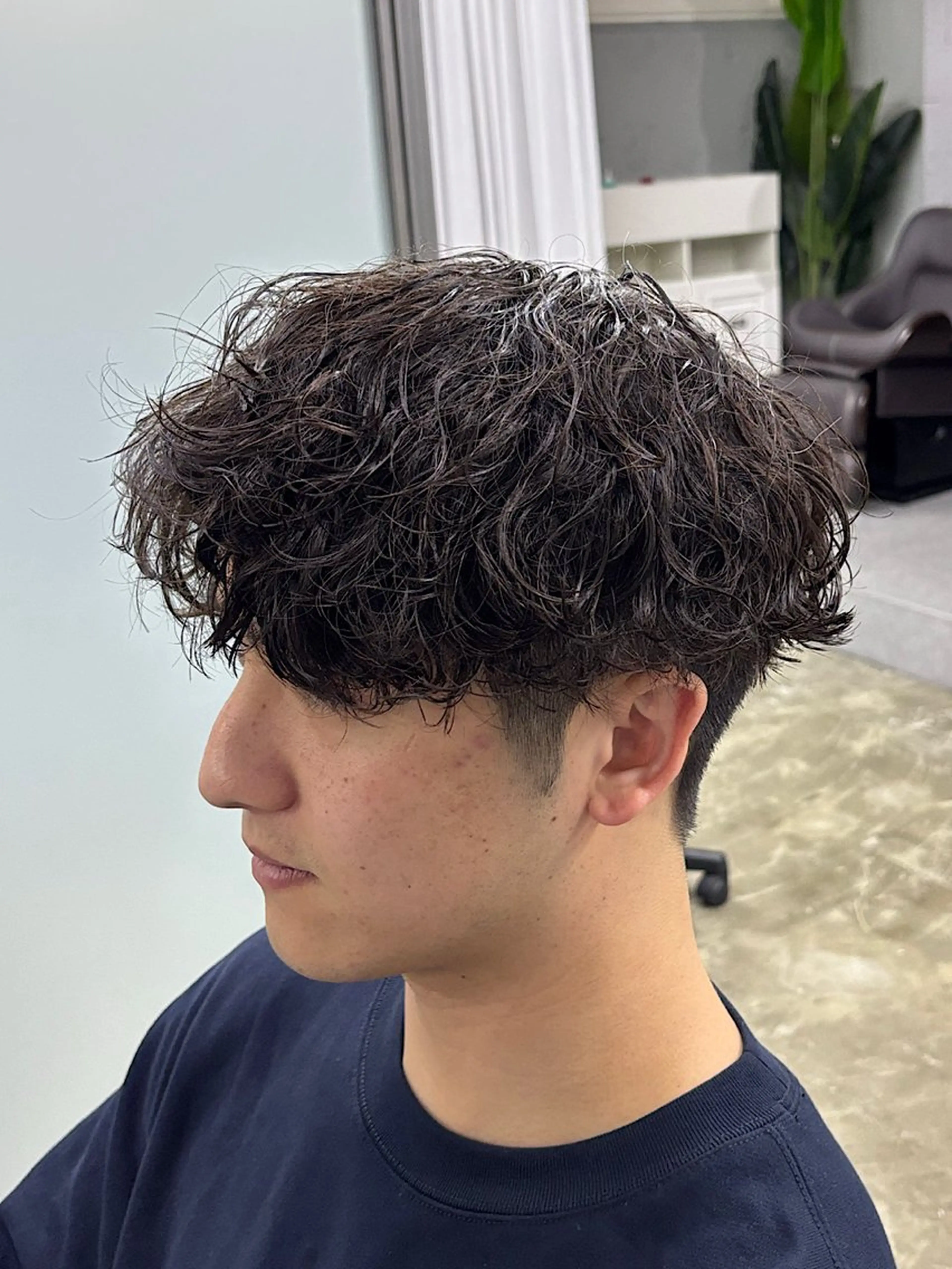 パーマ メンズ メンズパーマ 波巻きパーマ スパイラルパーマ Dice朋生/神戸/ 髪美矯正/艶感カラーのヘアスタイル