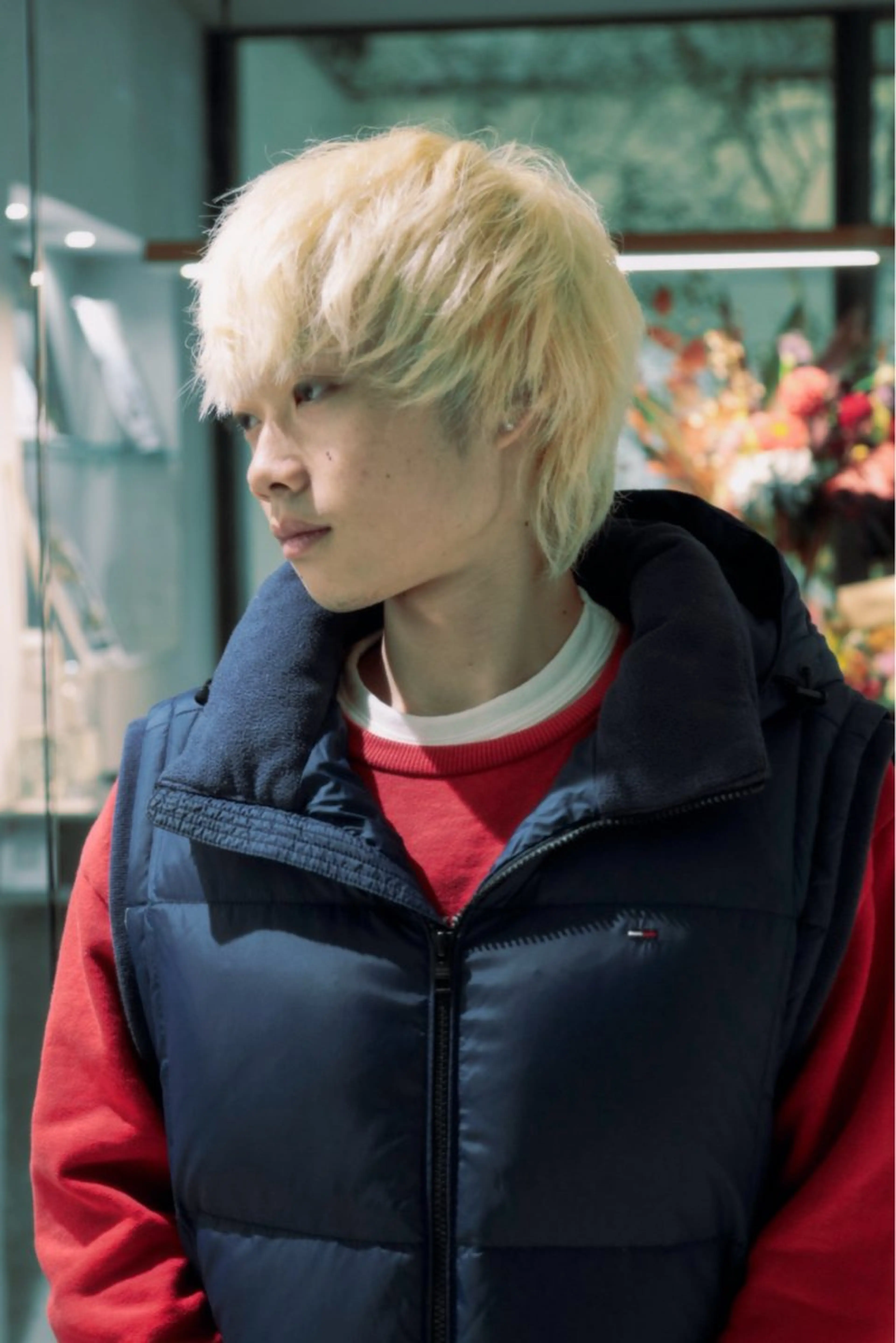 ショート カラー ブリーチモデル募集 古内柊のヘアスタイル