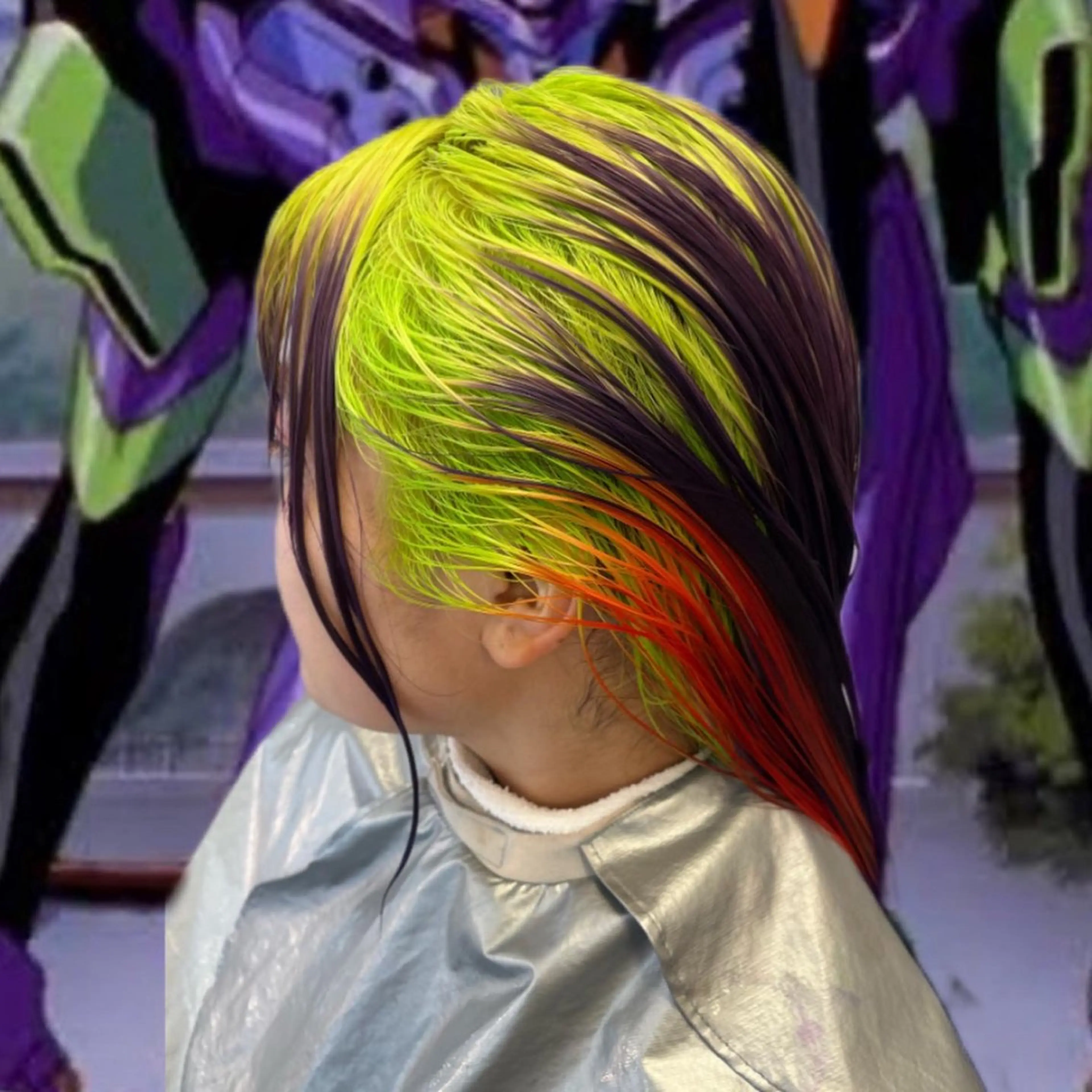 セミロング カラー ヘアアレンジ ヘアカラー @kyoniyy KYONIのヘアスタイル