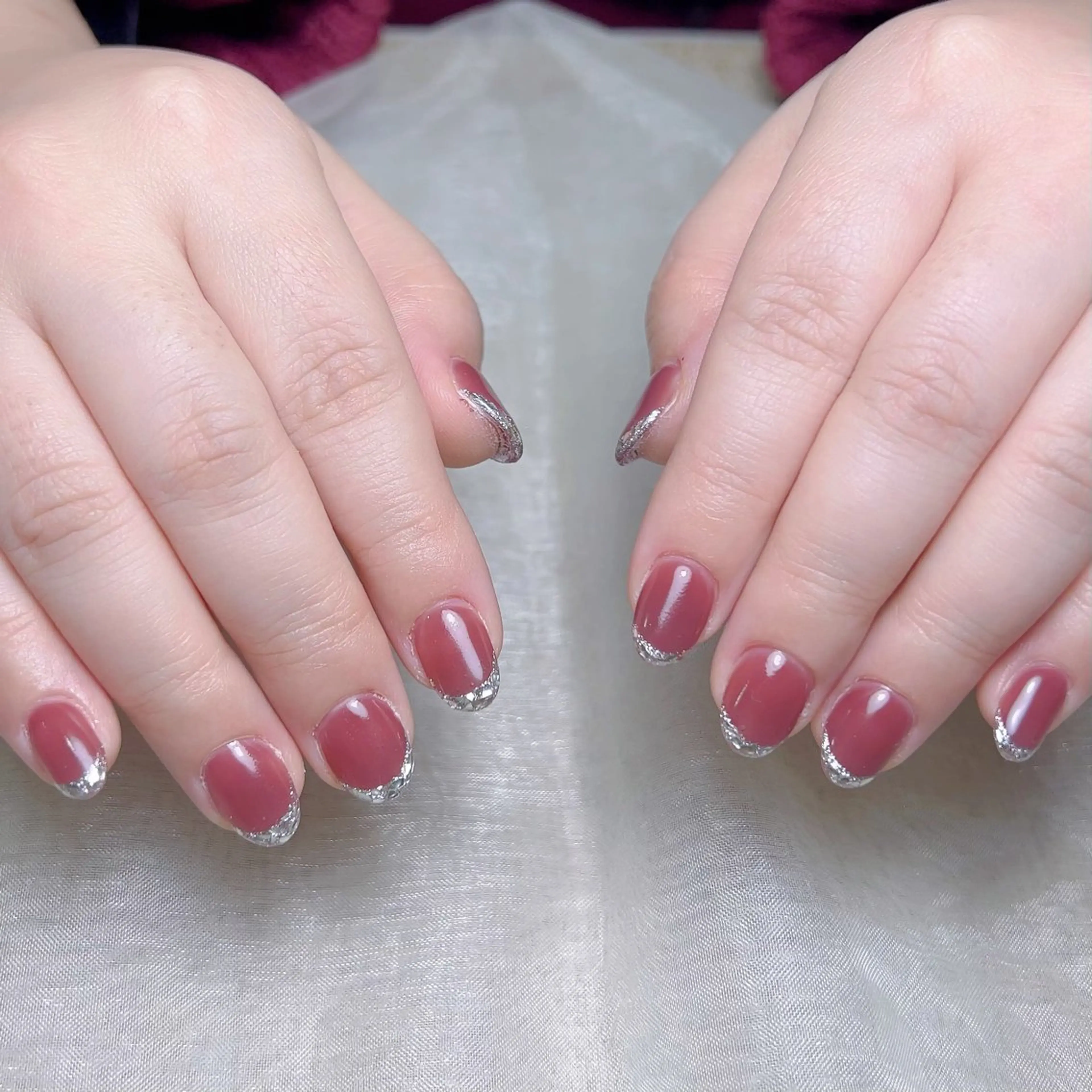 メンズ ネイル メンズ韓国風 アートネイル オーロラネイル ガーリー キラキラネイル ハンドネイル Nail salon 木にいるのネイルデザイン