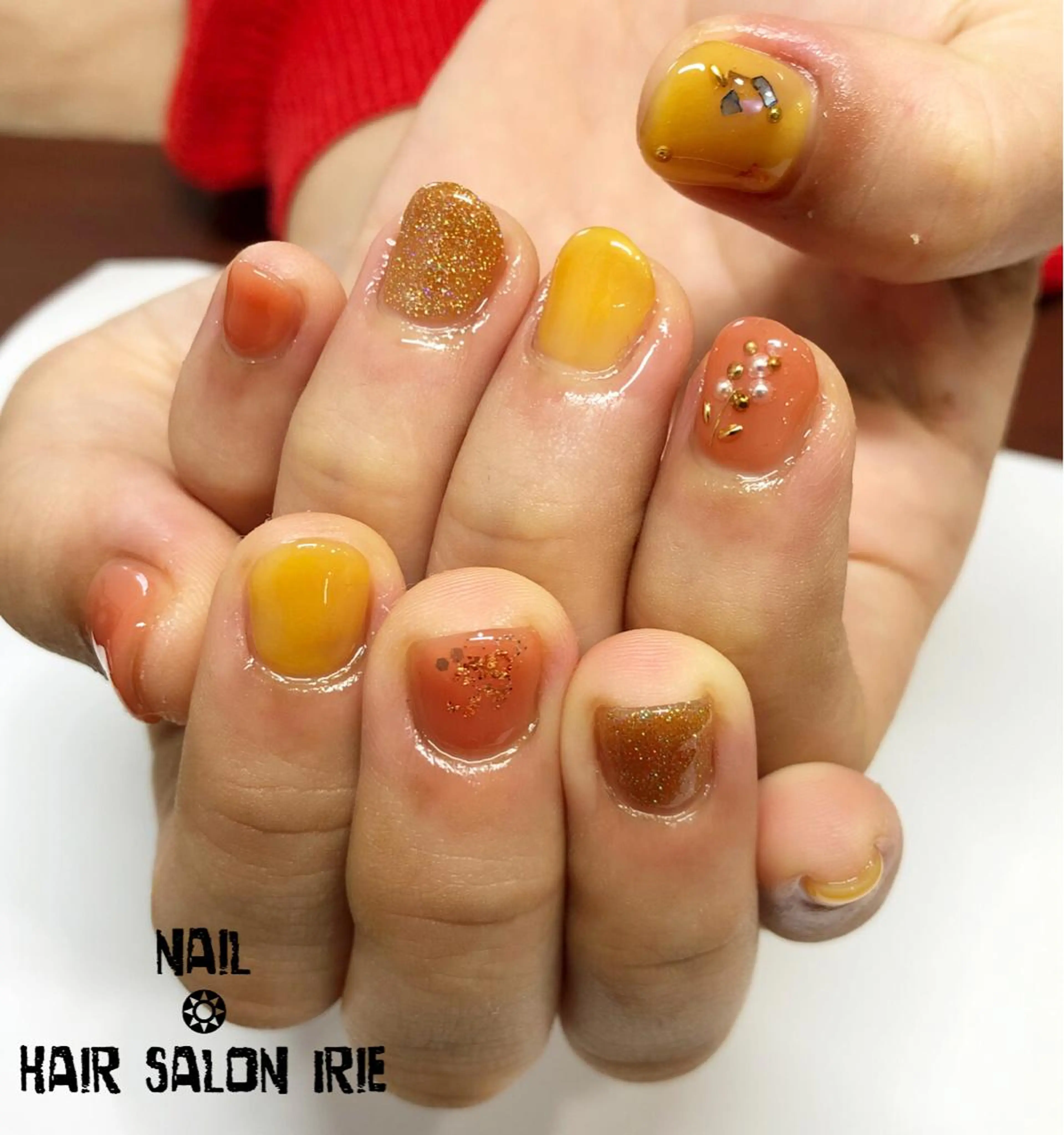 ネイル アートネイル Hair salon Irie所属・與儀 知佳のネイルデザイン