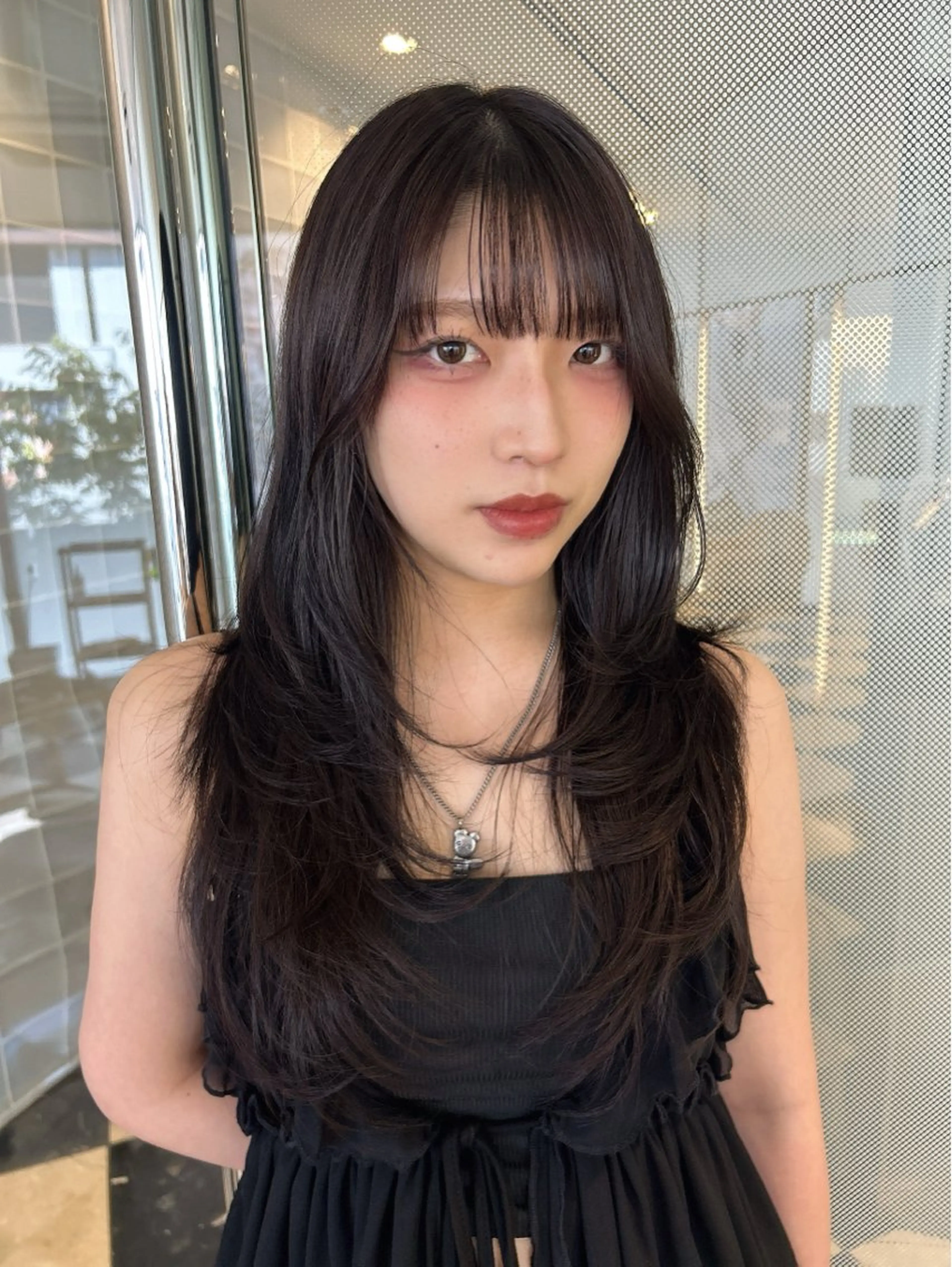 ロング 高山 沙来/レイヤー カット/髪質改善艶髪のヘアスタイル