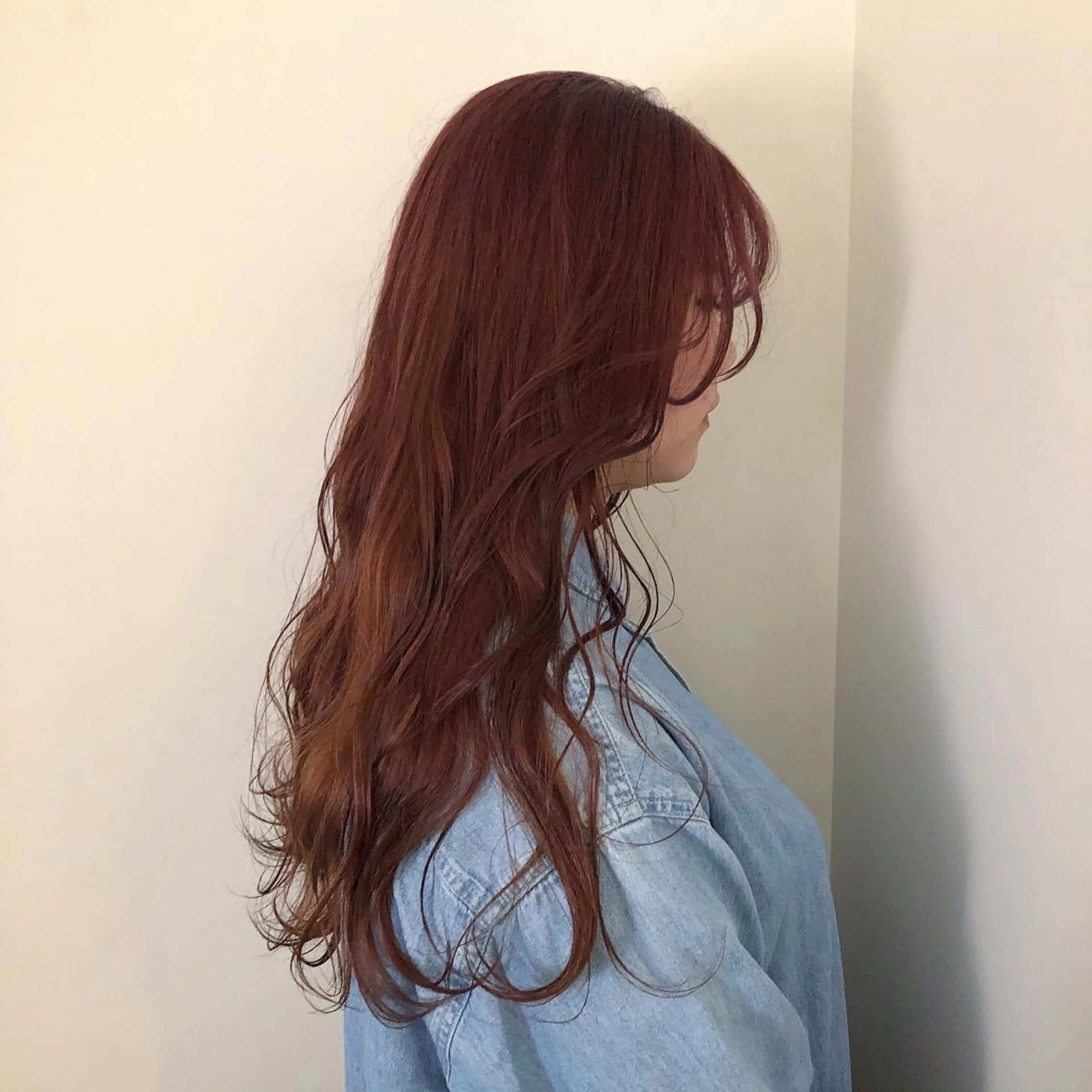 ロング カラー レイヤー/お顔まわり 暖色カラー🍑Amiのヘアスタイル