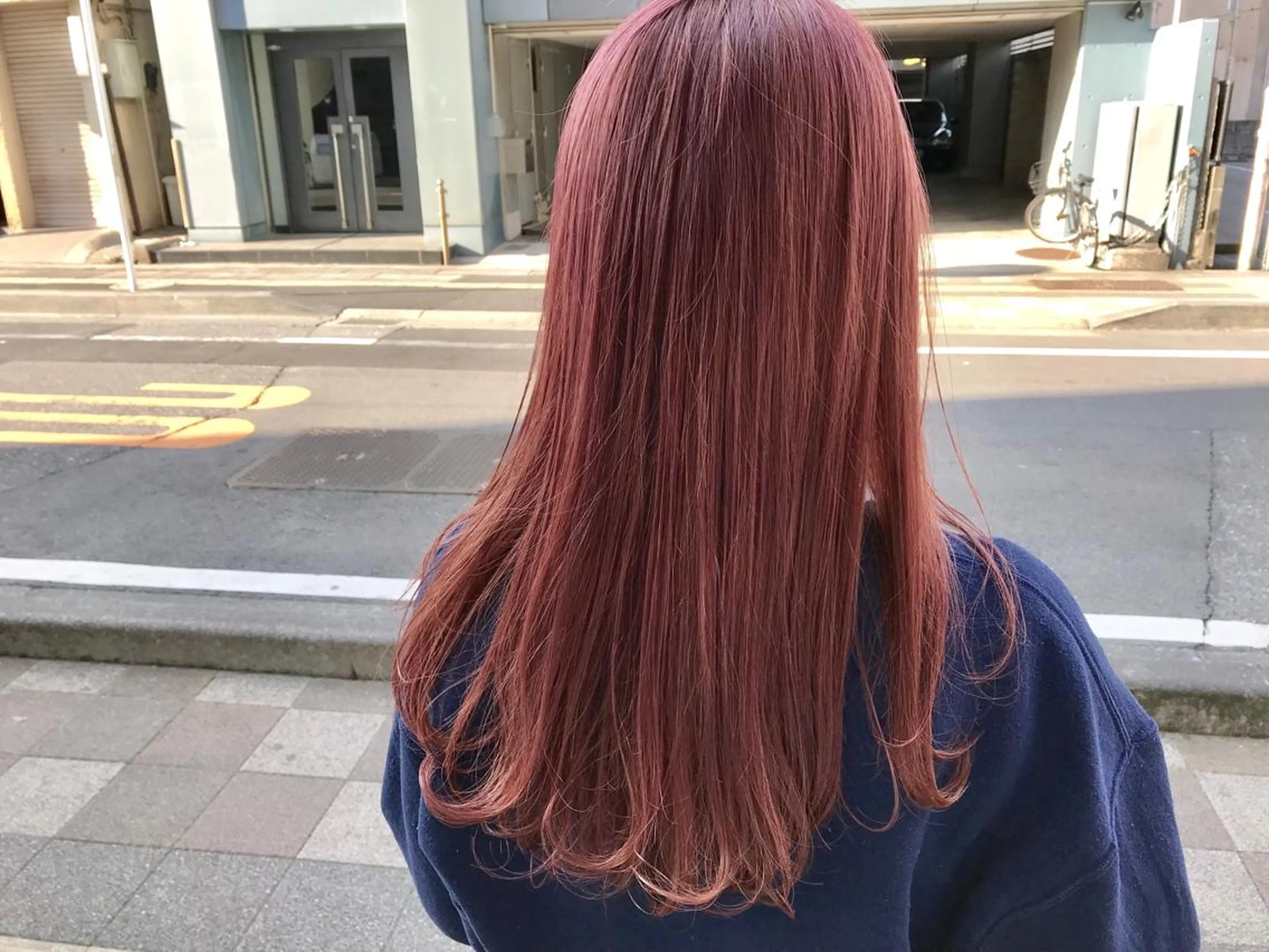 ロング パープルカラー stylist 大須賀 裕矢のヘアスタイル