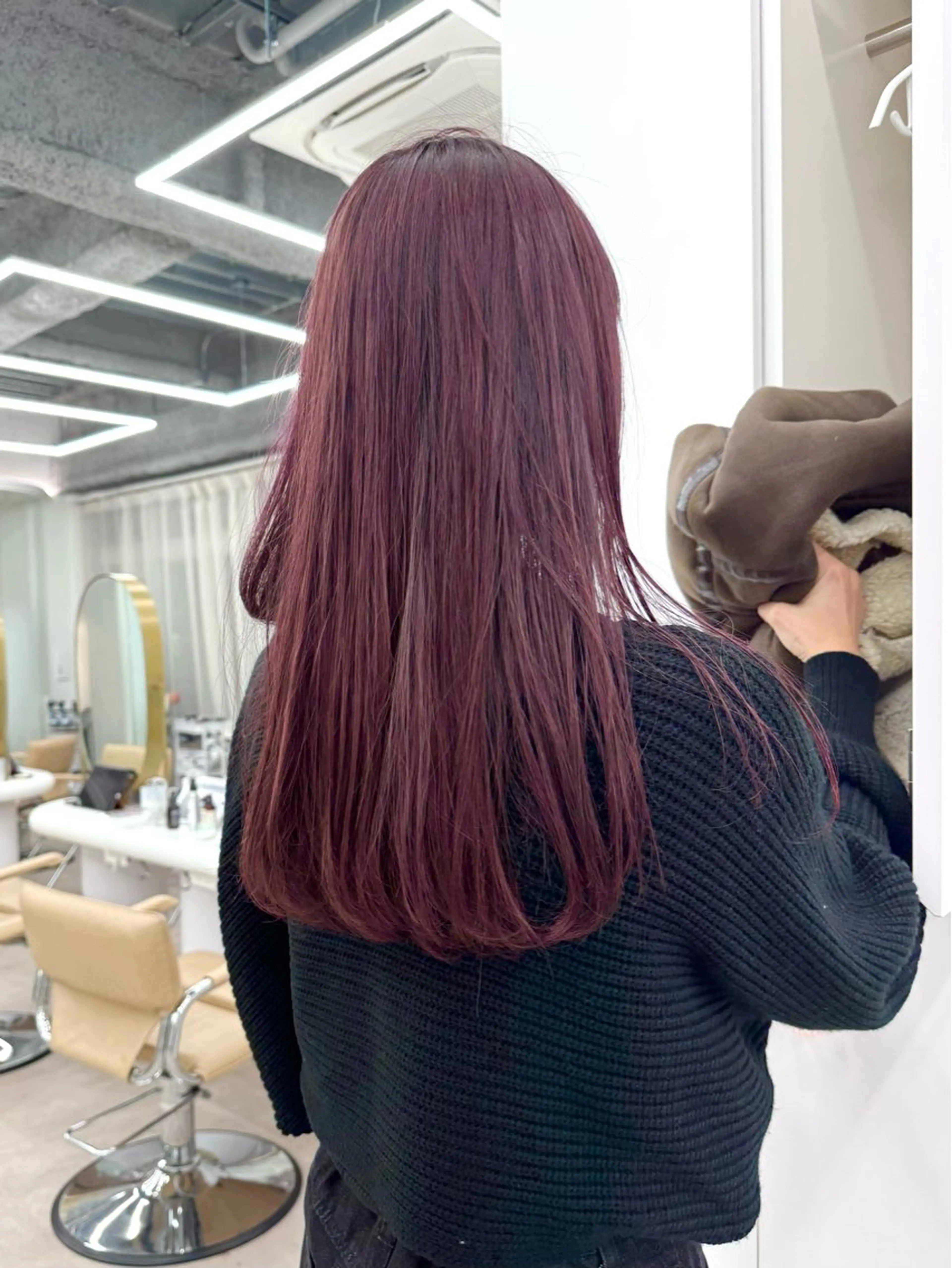 ロング ヘアカラー ✨ブリーチ/顔周り レイヤー¦YUKA✨のヘアスタイル