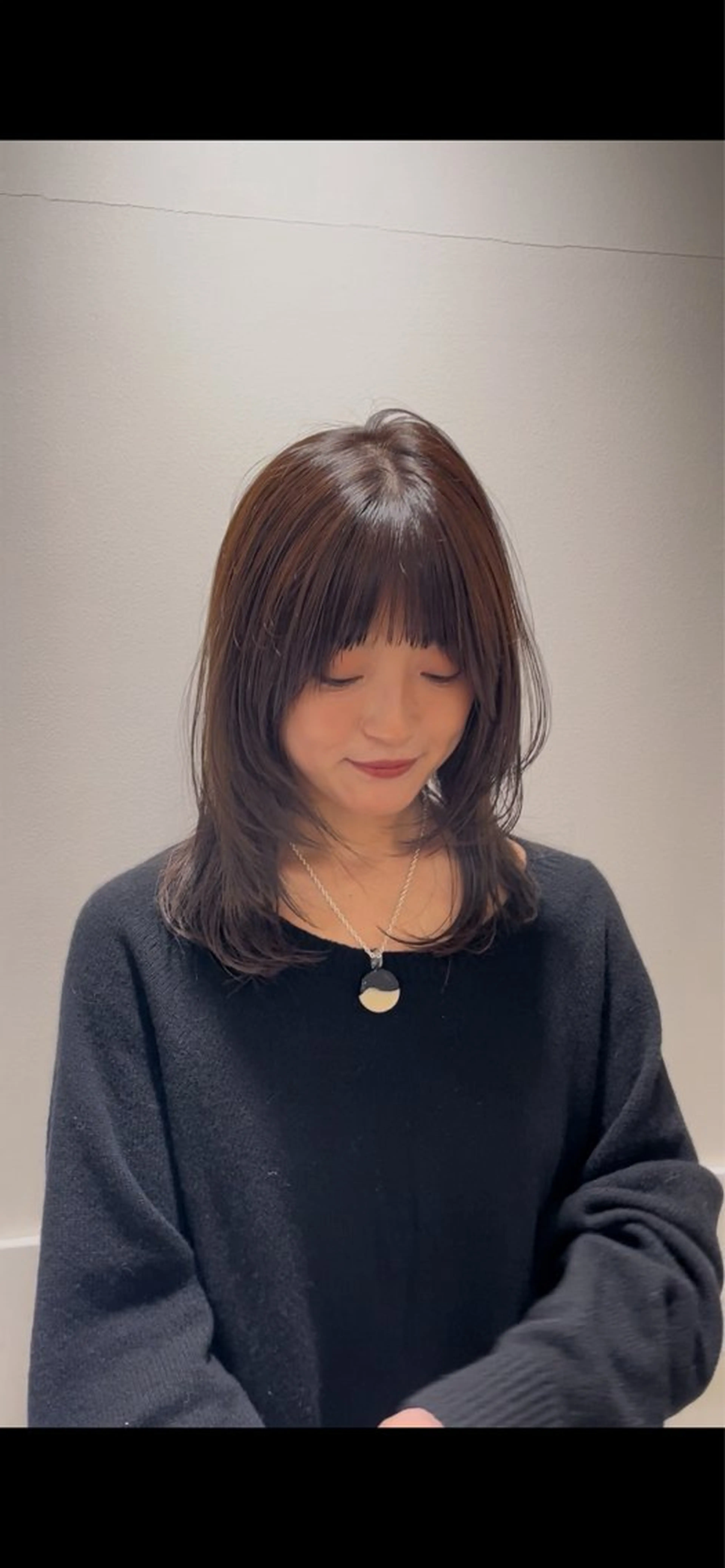 セミロング レイヤーカット カット ヘアカラー トリートメント 神作 汐里　江古田 /透明感カラー🌿のヘアスタイル