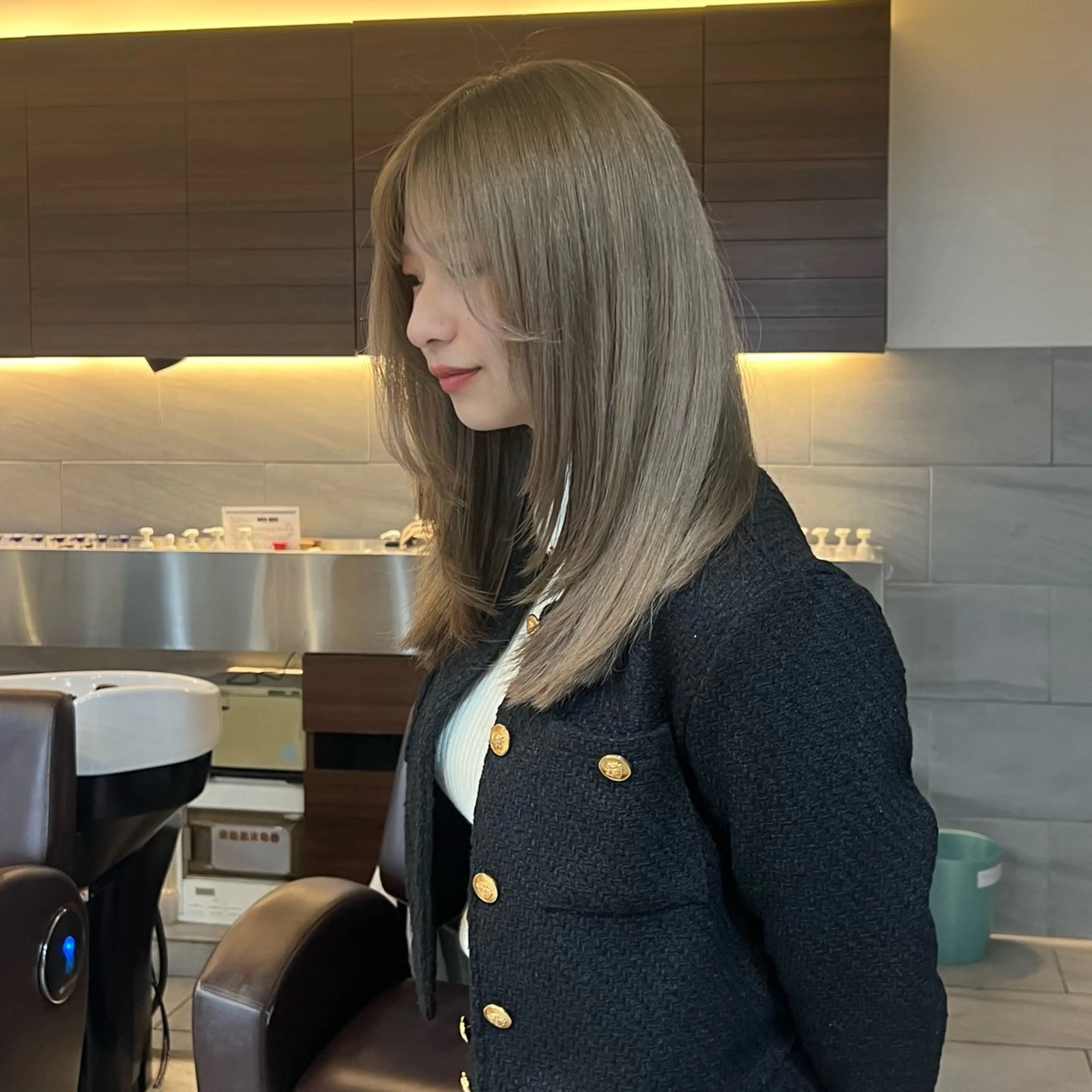 セミロング モデル募集◆堀江 海里◆桂駅1分のヘアスタイル