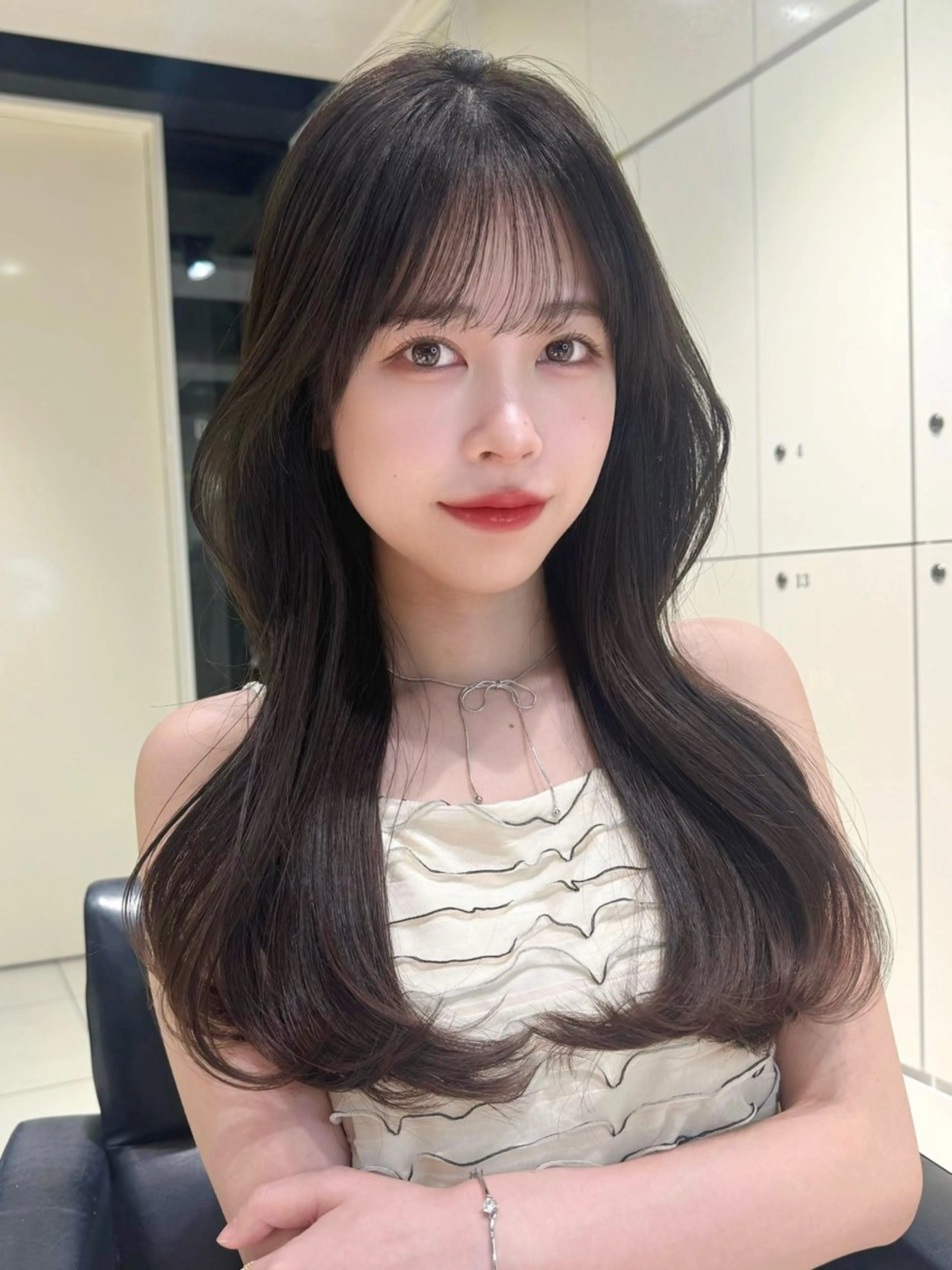 ロング カット ヘアカラー つや髪ᰔᩚ暖色 カラーYui🩰のヘアスタイル