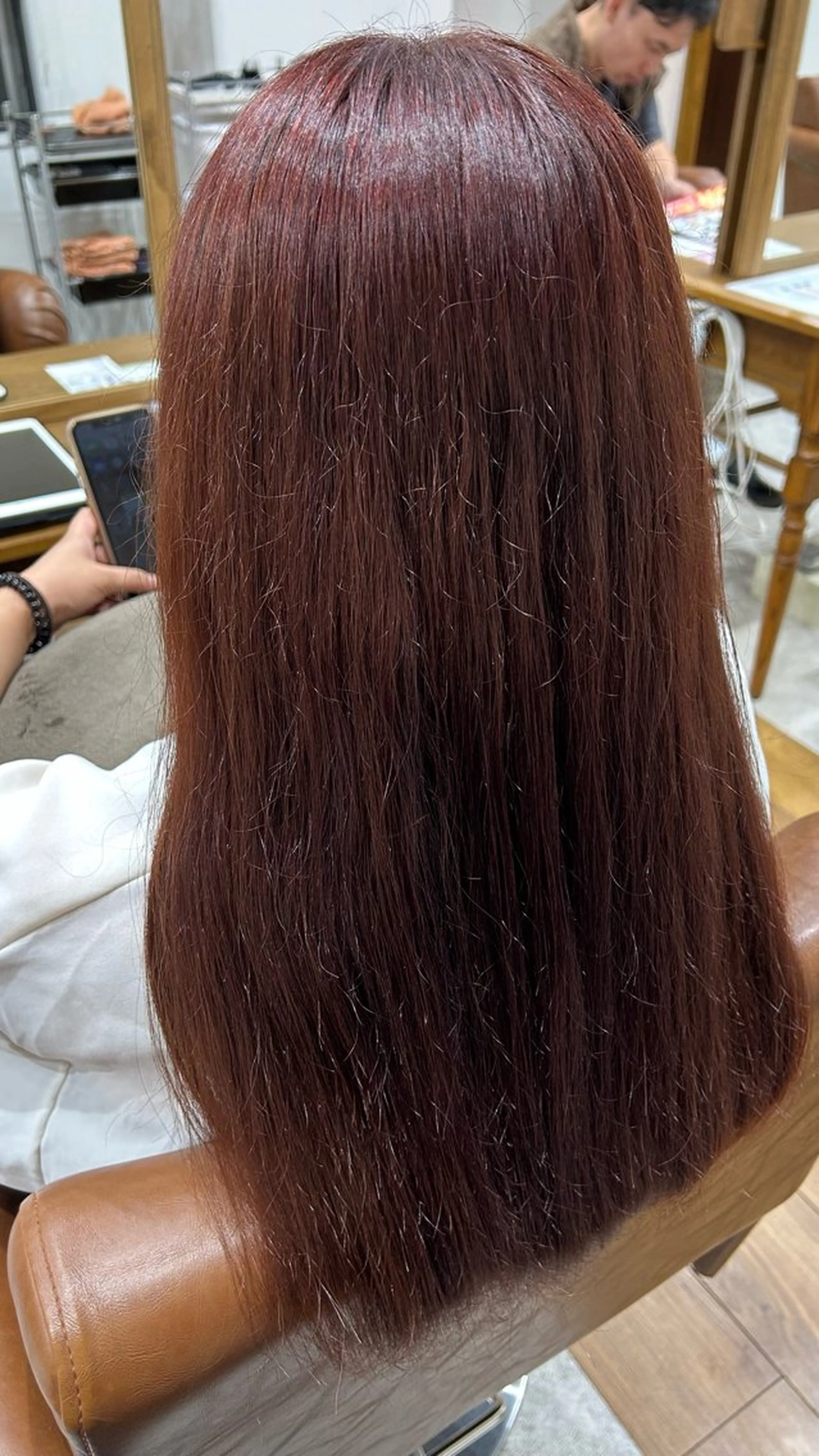 ロング カラー ピンクカラー 町田 未希のヘアスタイル