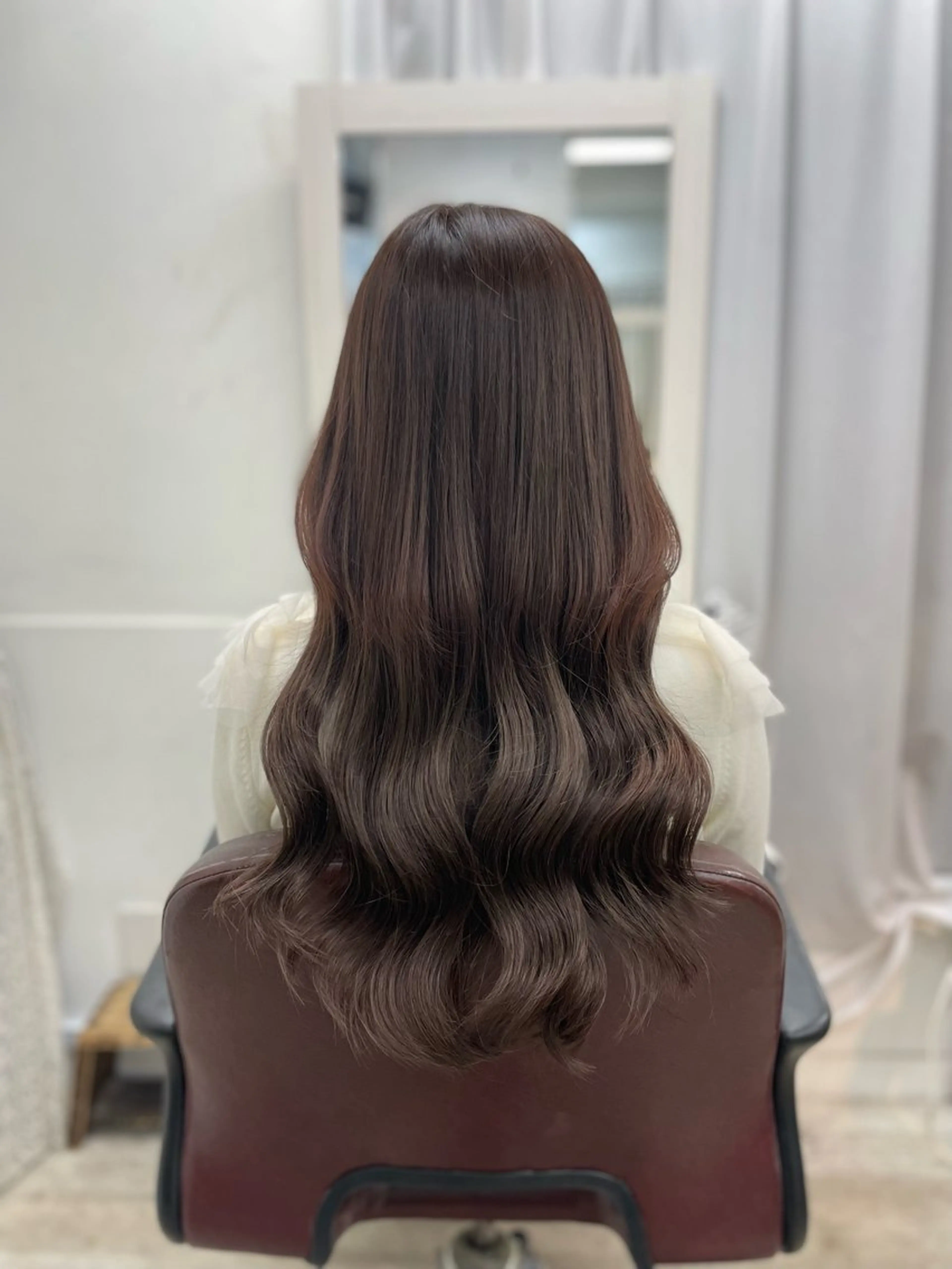 ロング カラー カット ヘアカラー エクステ ヘアセット 韓国ヘア🤍髪質改善 🇰🇷AKANEのヘアスタイル