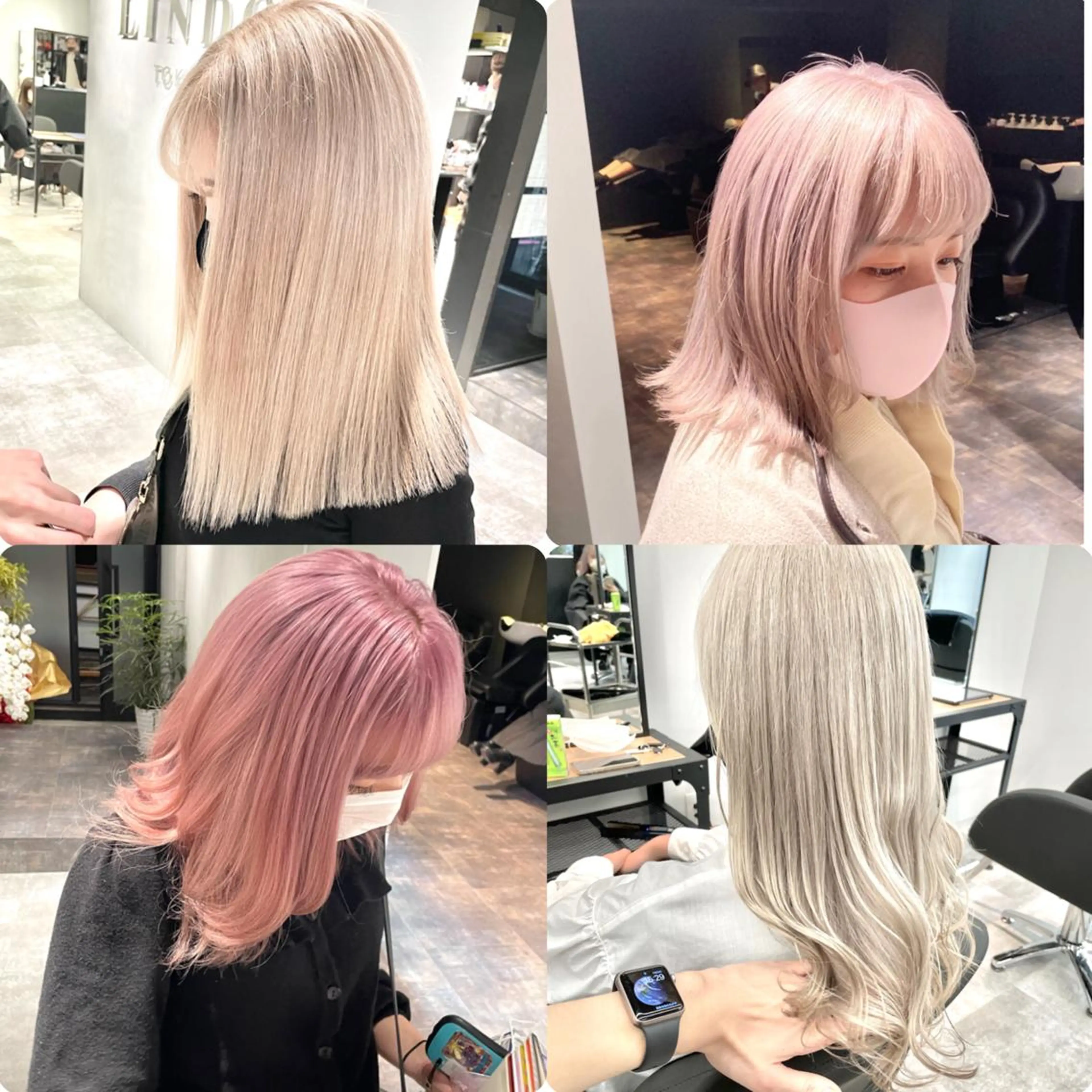 ロング カラー ハイトーンカラー カット ヘアカラー トリートメント MiL所属・✨ハイトーン✨ 濱田知孝のヘアスタイル