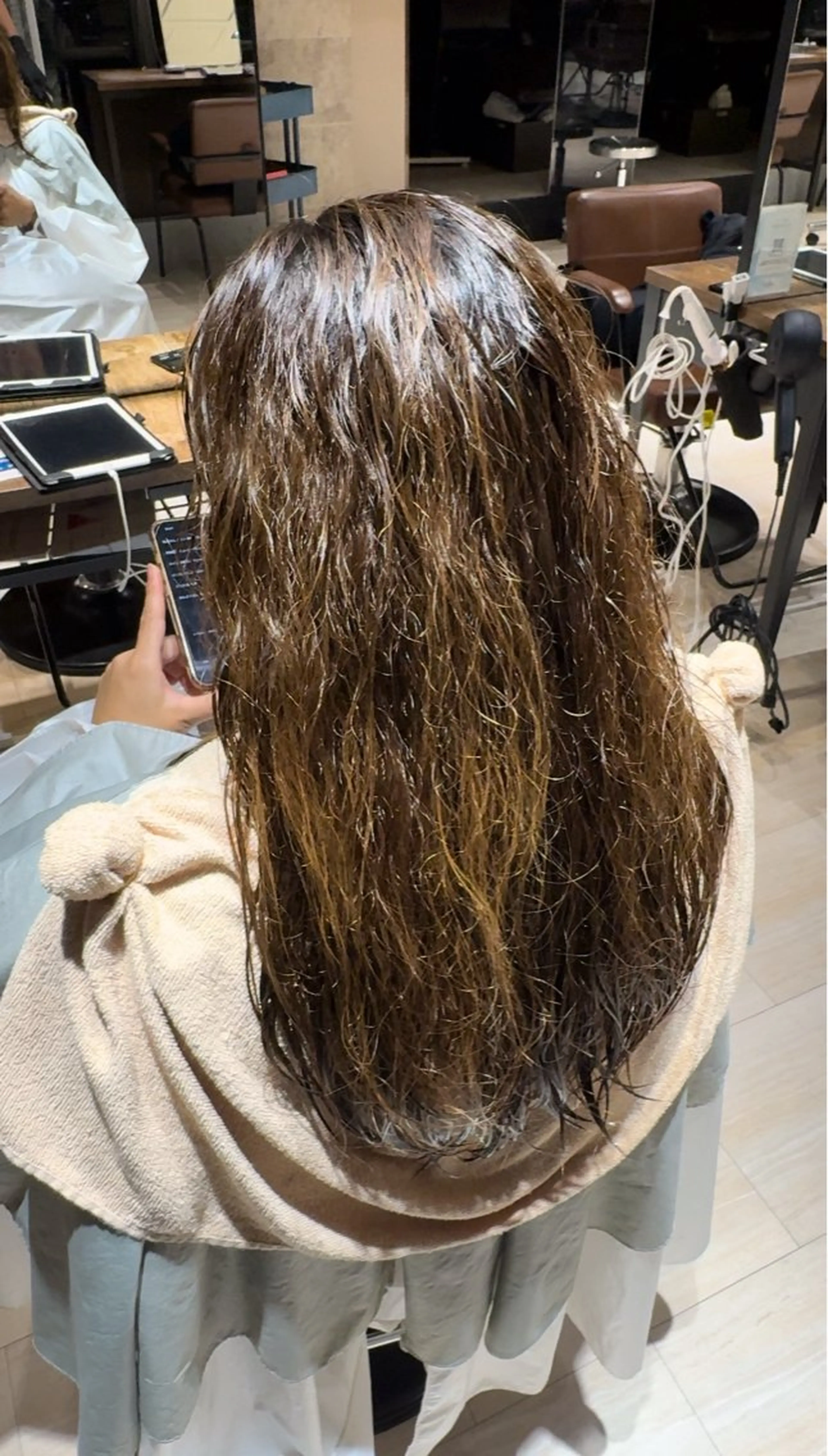 ミディアム ヘアアレンジ カット 縮毛矯正 トリートメント 最小顔周り&レイヤー 特化/池袋/kokiのヘアスタイル