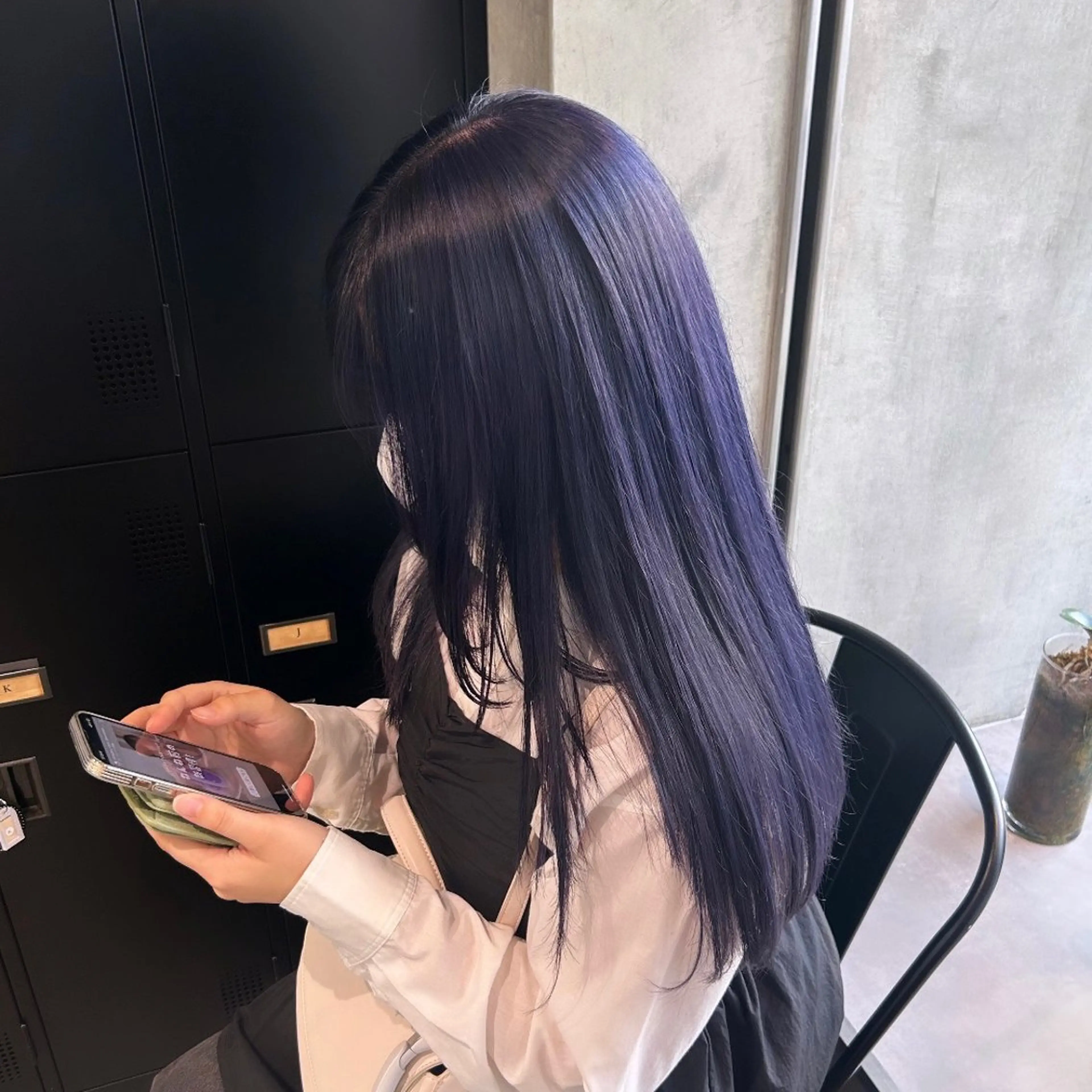 ロング カラー ブリーチ ラベンダーカラー カット ヘアカラー デザインカラー 🥨HAZUKiのヘアスタイル