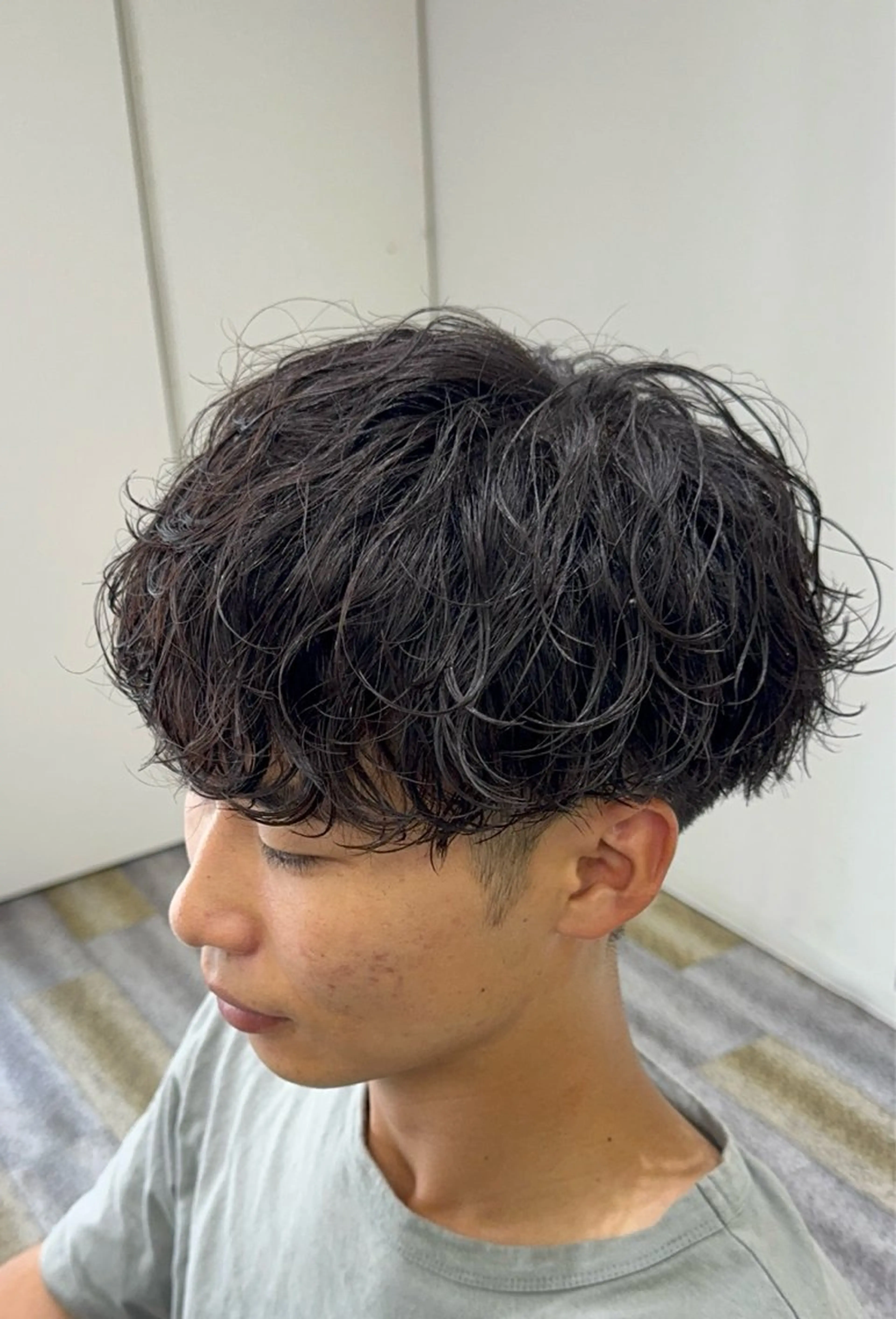 ショート パーマ メンズ カット パーマ 【メンズ特化】岩瀬 武【メンズパーマ】のヘアスタイル