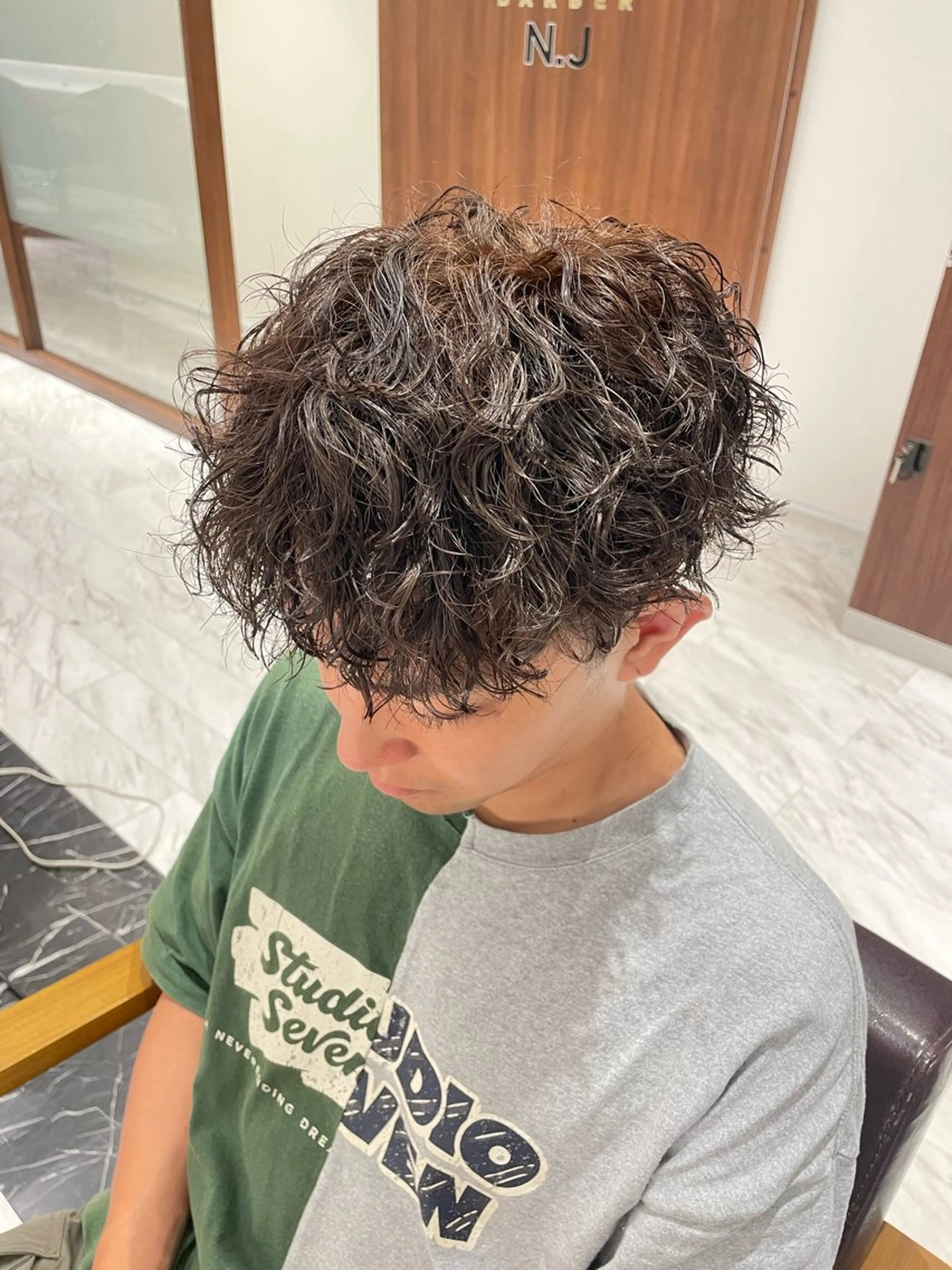 パーマ メンズ メンズパーマ ツイストスパイラルパーマ スパイラルパーマ WARREN・TRICOMI NEW YORK所属・石崎 はるかのヘアスタイル