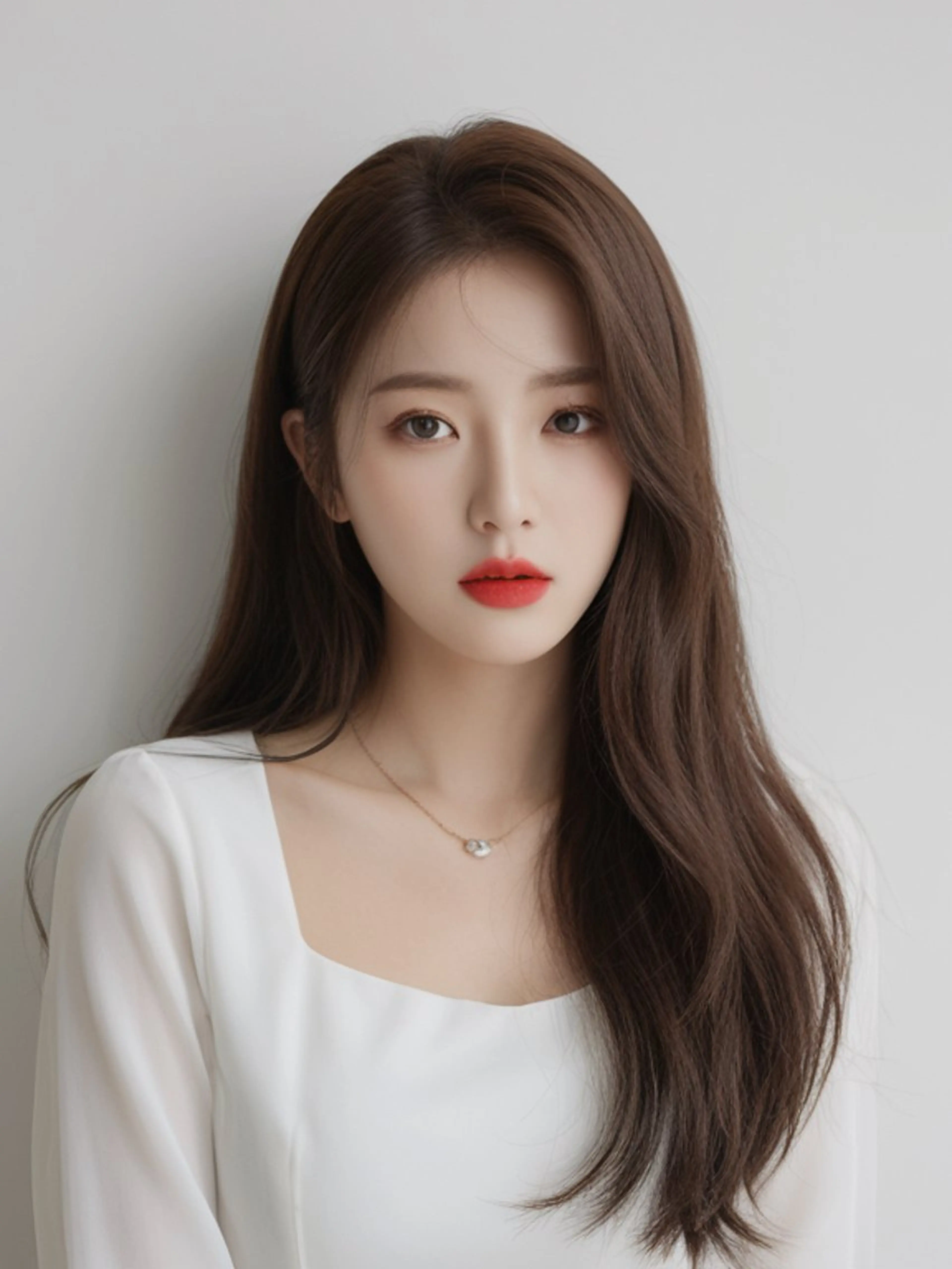 ロング くびれヘア 韓国風ヘア レイヤーカット カット ヘアカラー トリートメント 新宿/韓国メンズ RIKUパーマのヘアスタイル