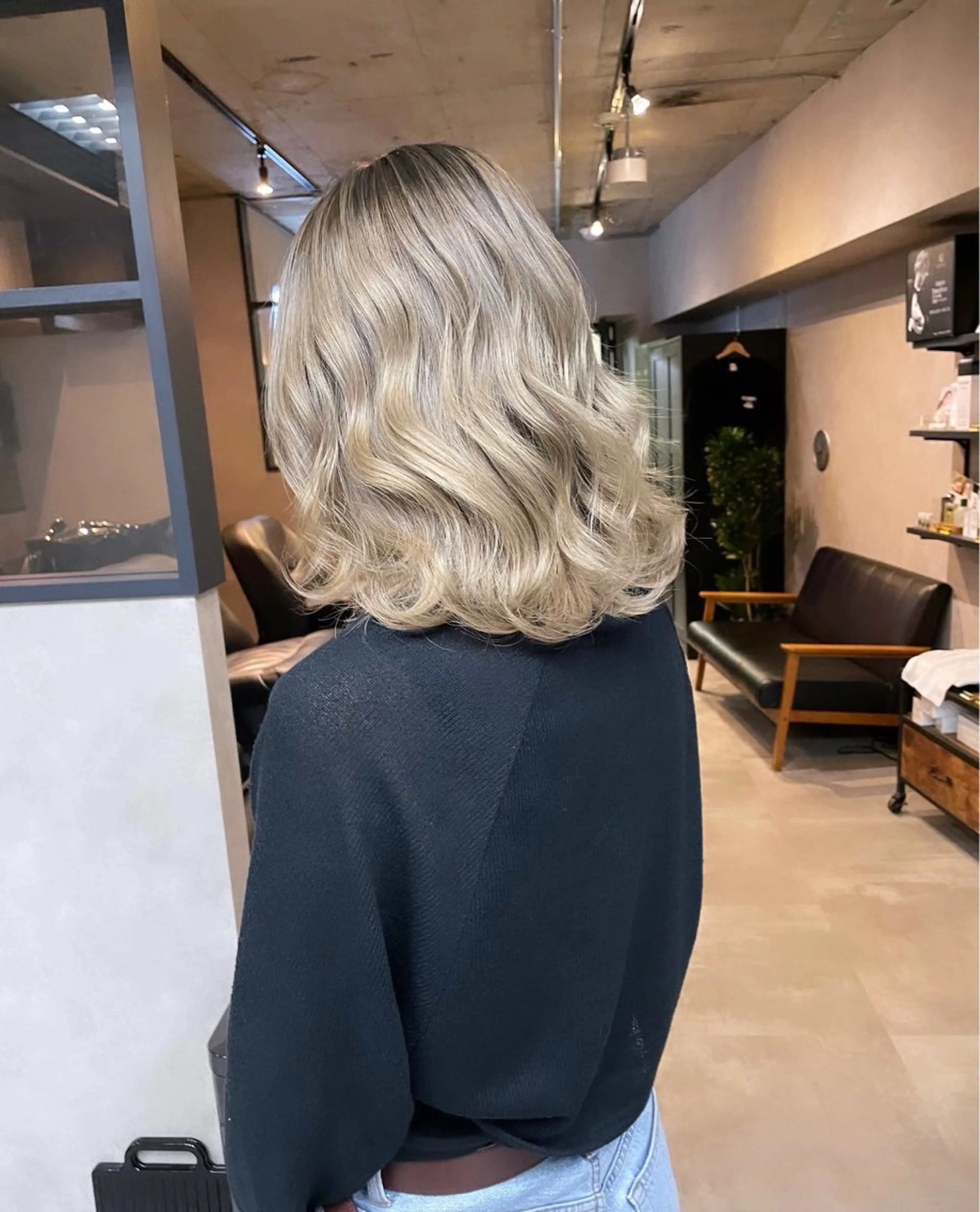 セミロング カラー SUNNY ななのヘアスタイル