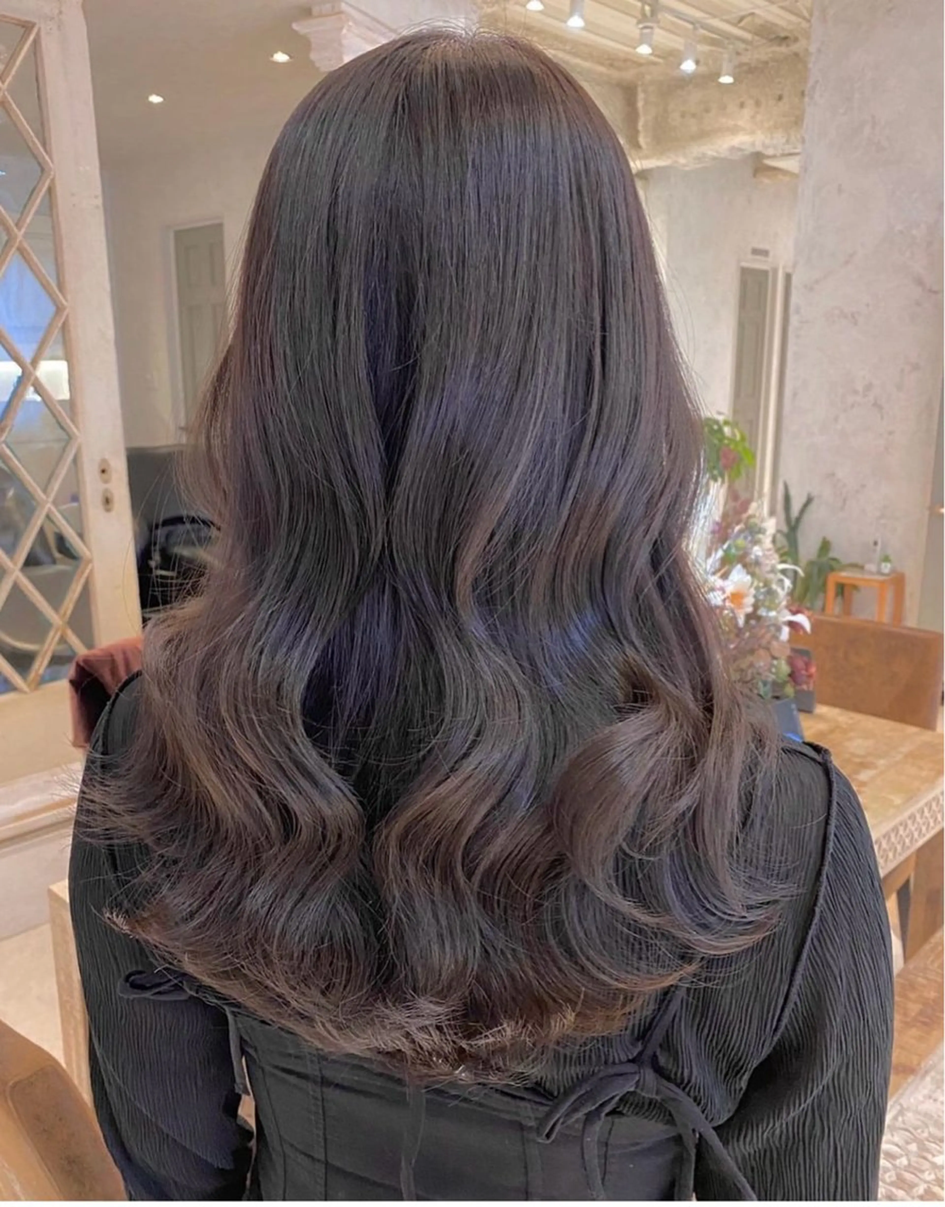 カラー ブラウンカラー ダークブラウン ヘアカラー トリートメント 水光艶カラー/ 艶ブリーチ/颯のヘアスタイル