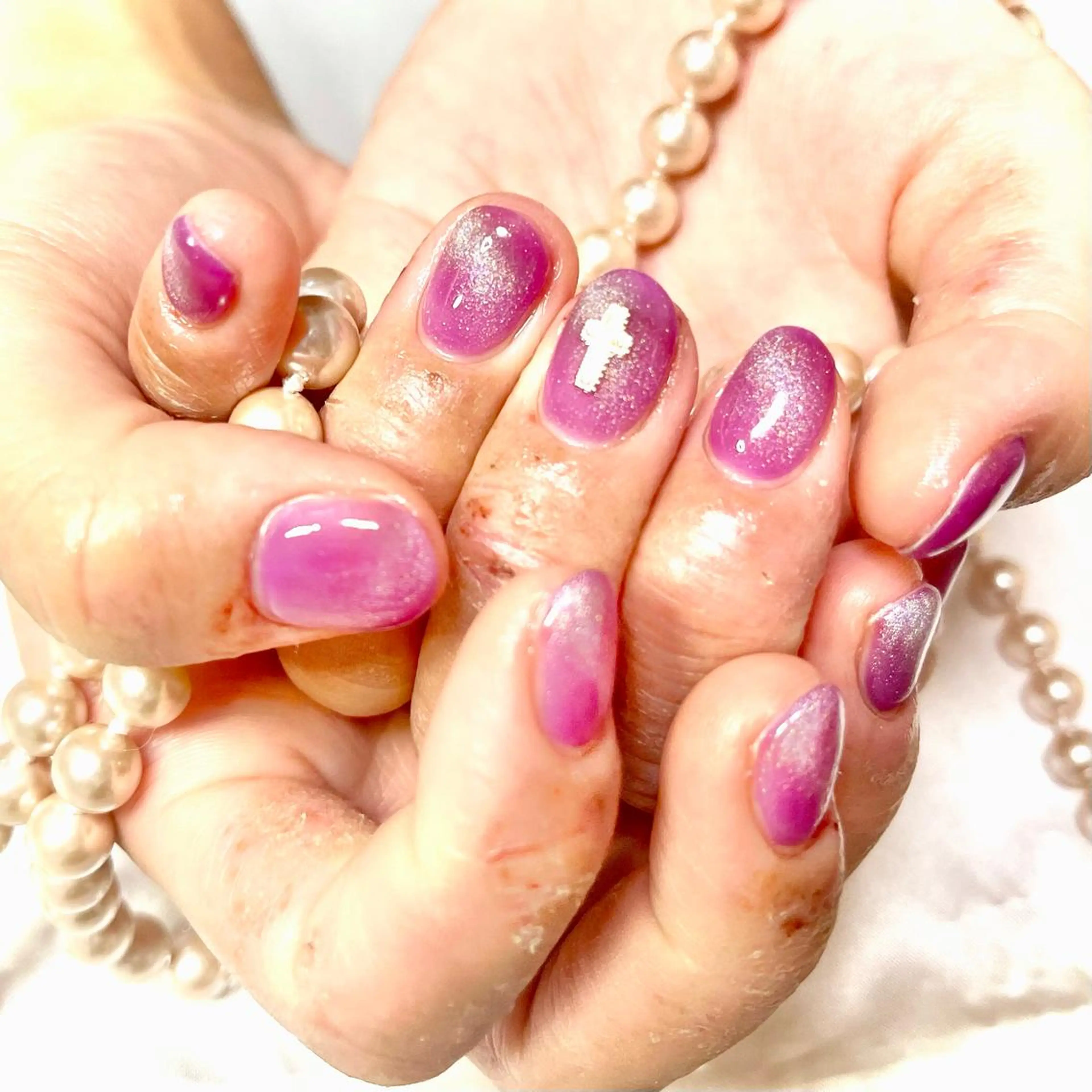 ネイル マグネットネイル ハンドネイル 韓国ネイルサロン Miuのネイルデザイン