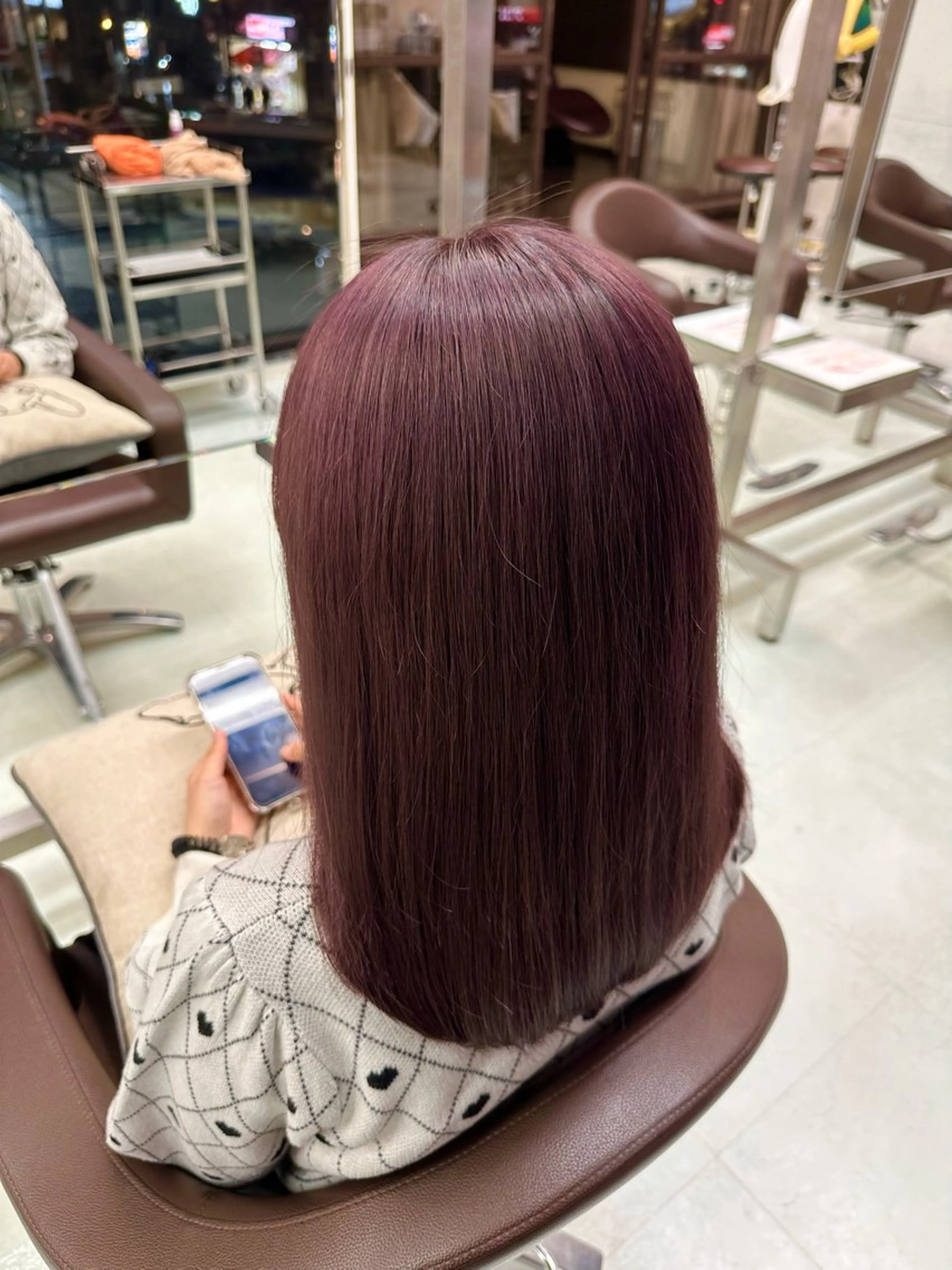 ロング カラー 大人ショート・ボブ✨ 小顔カット/新井優馬のヘアスタイル