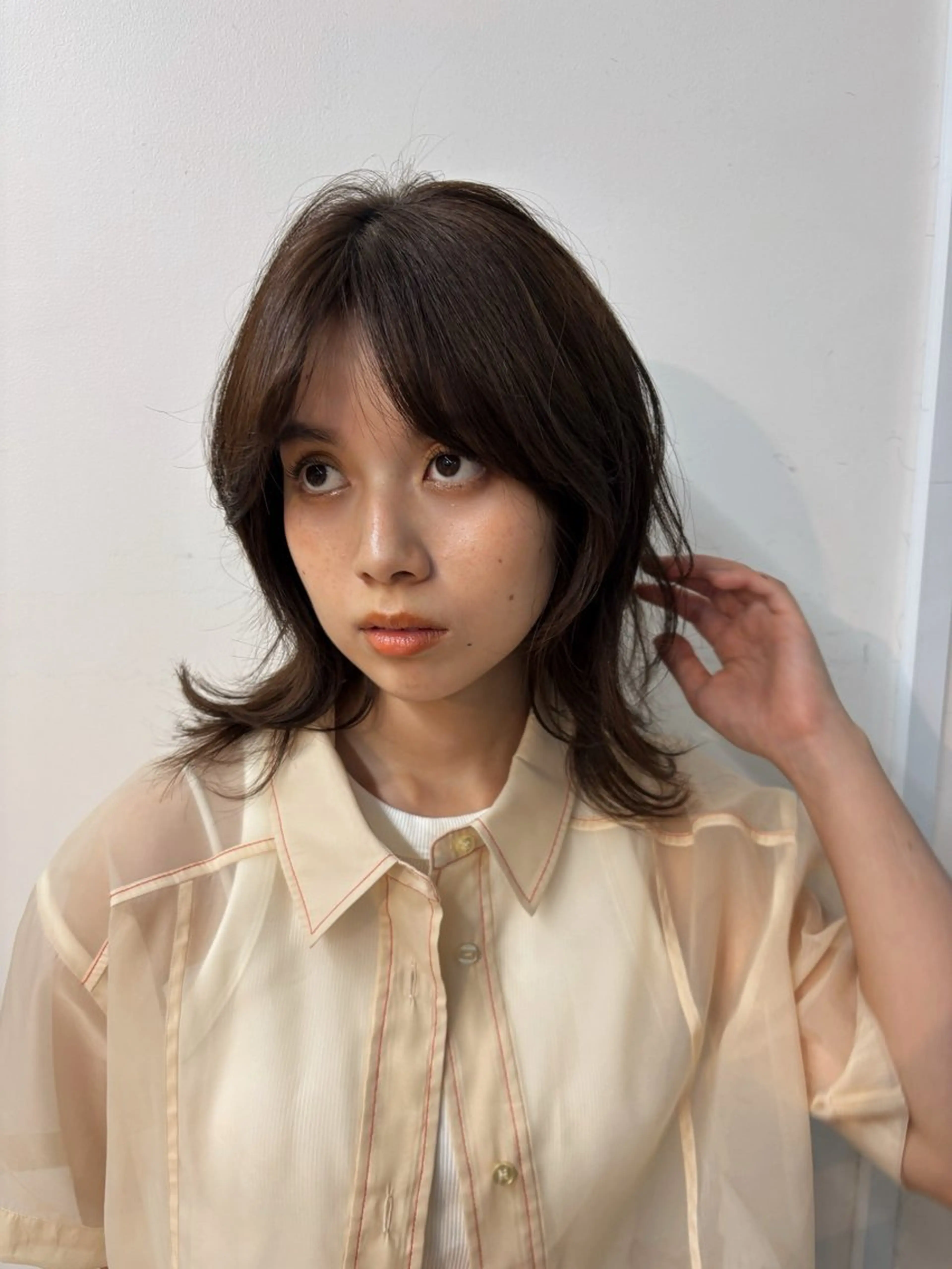 ミディアム ミディアムレイヤー レイヤーカット トリートメント ボブ/ミディアム 親しみやすさ/さくらのヘアスタイル