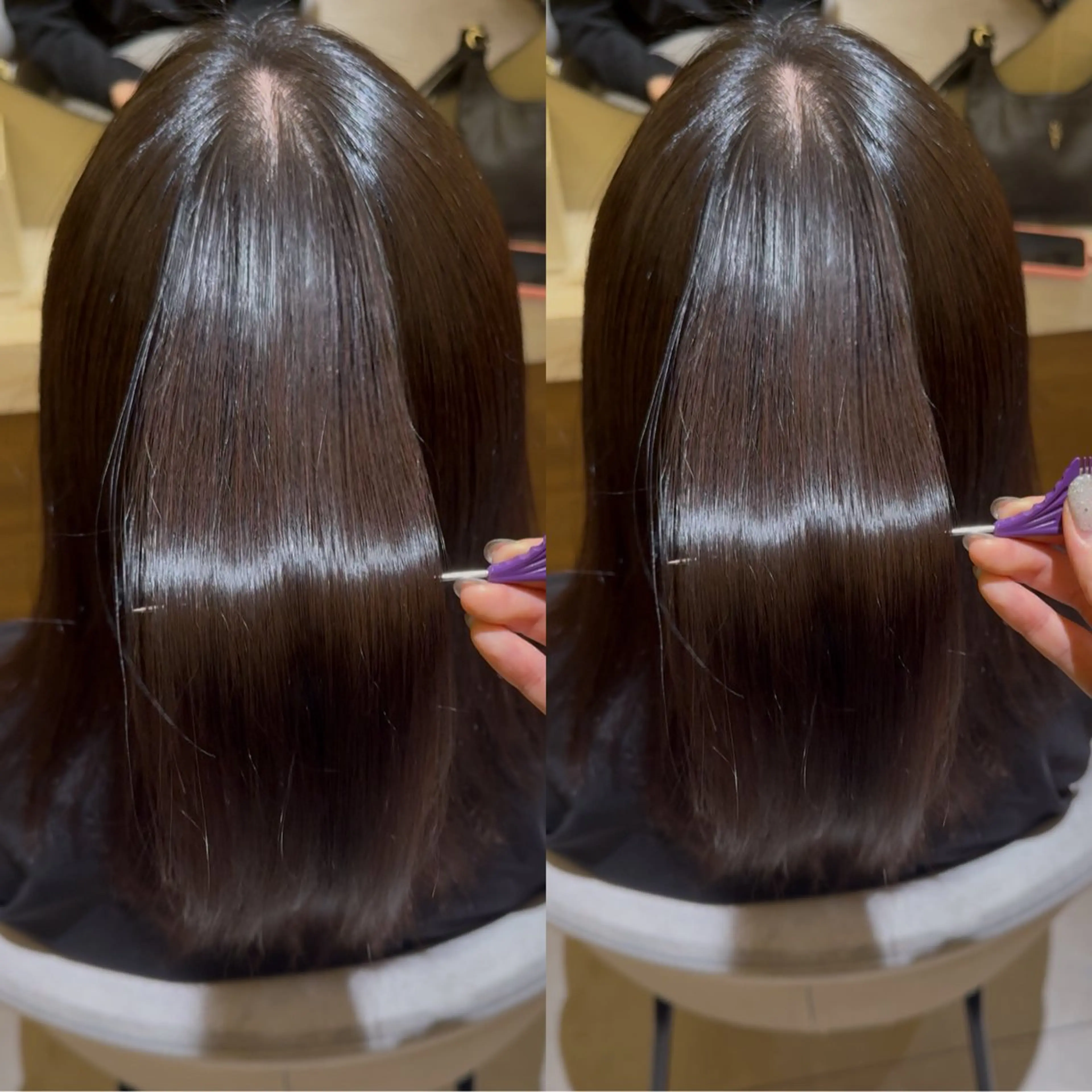 ミディアム 縮毛矯正 トリートメント 酸性ストレート 縮毛矯正 酸性ストレート/ ちさとのヘアスタイル