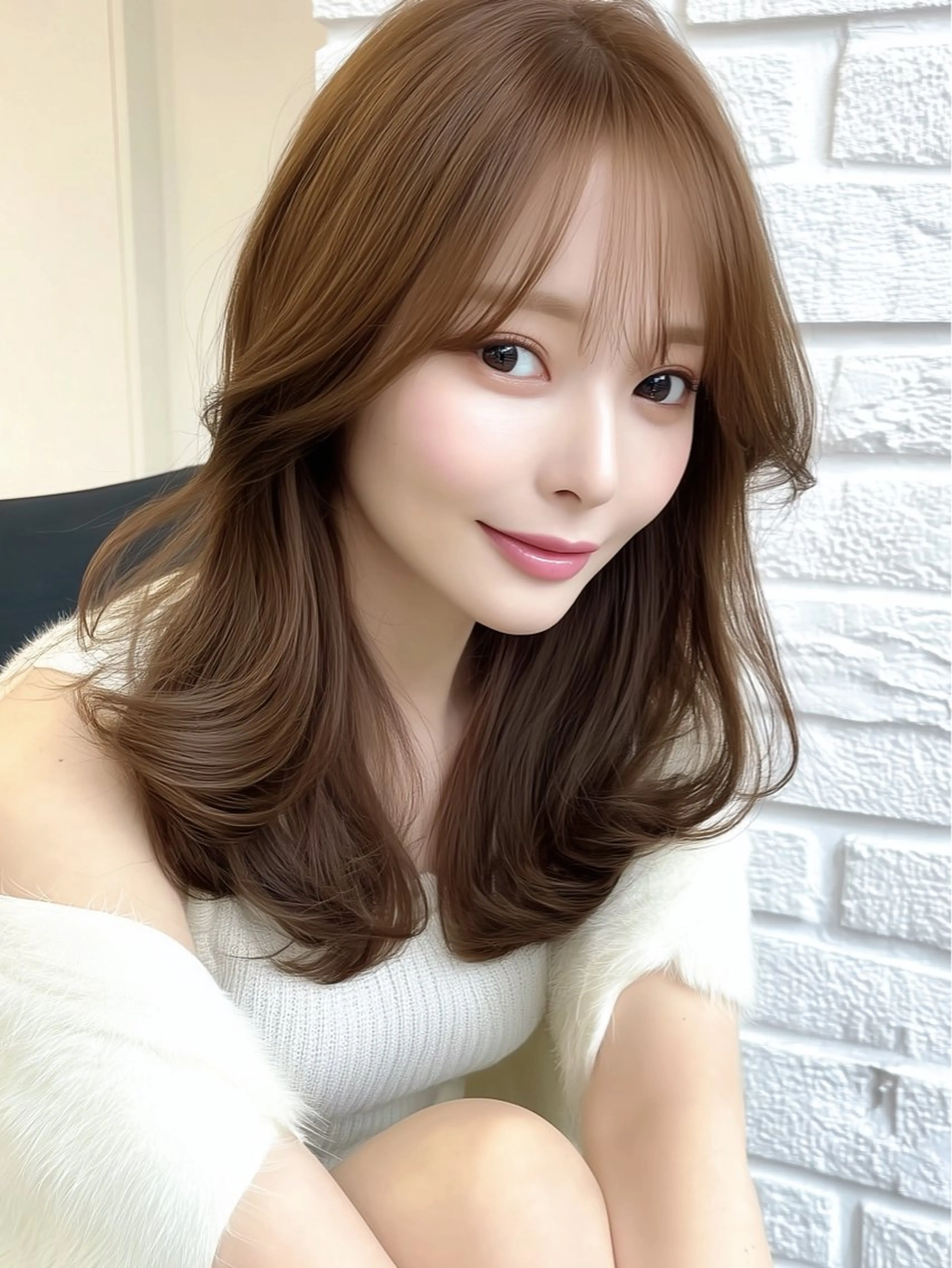 ミディアム カラー 銀座《髪質改善》 垢抜け✨布施拓也のヘアスタイル