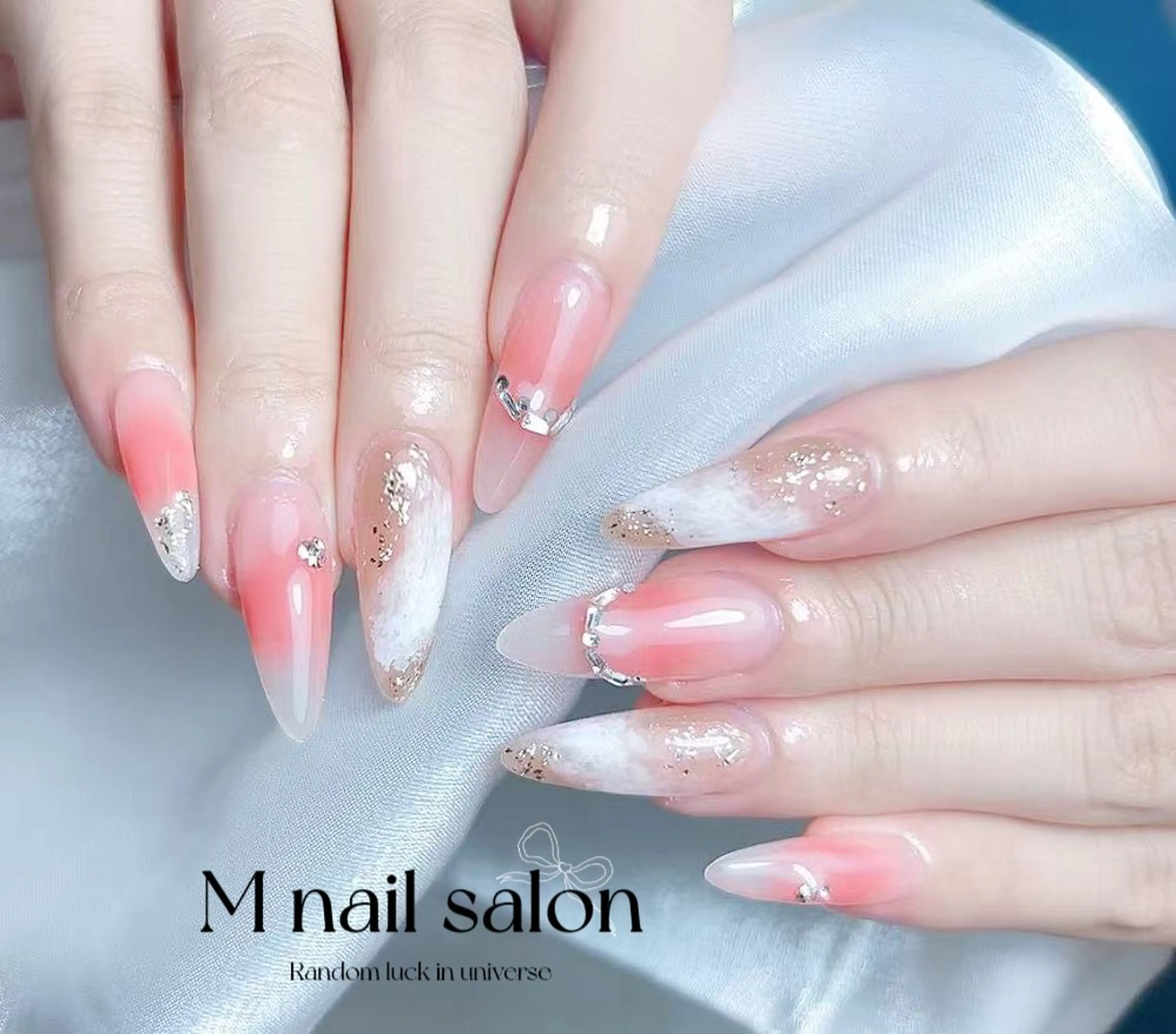 ネイル ハンドネイル M🌷nail 長さだし専門店のネイルデザイン