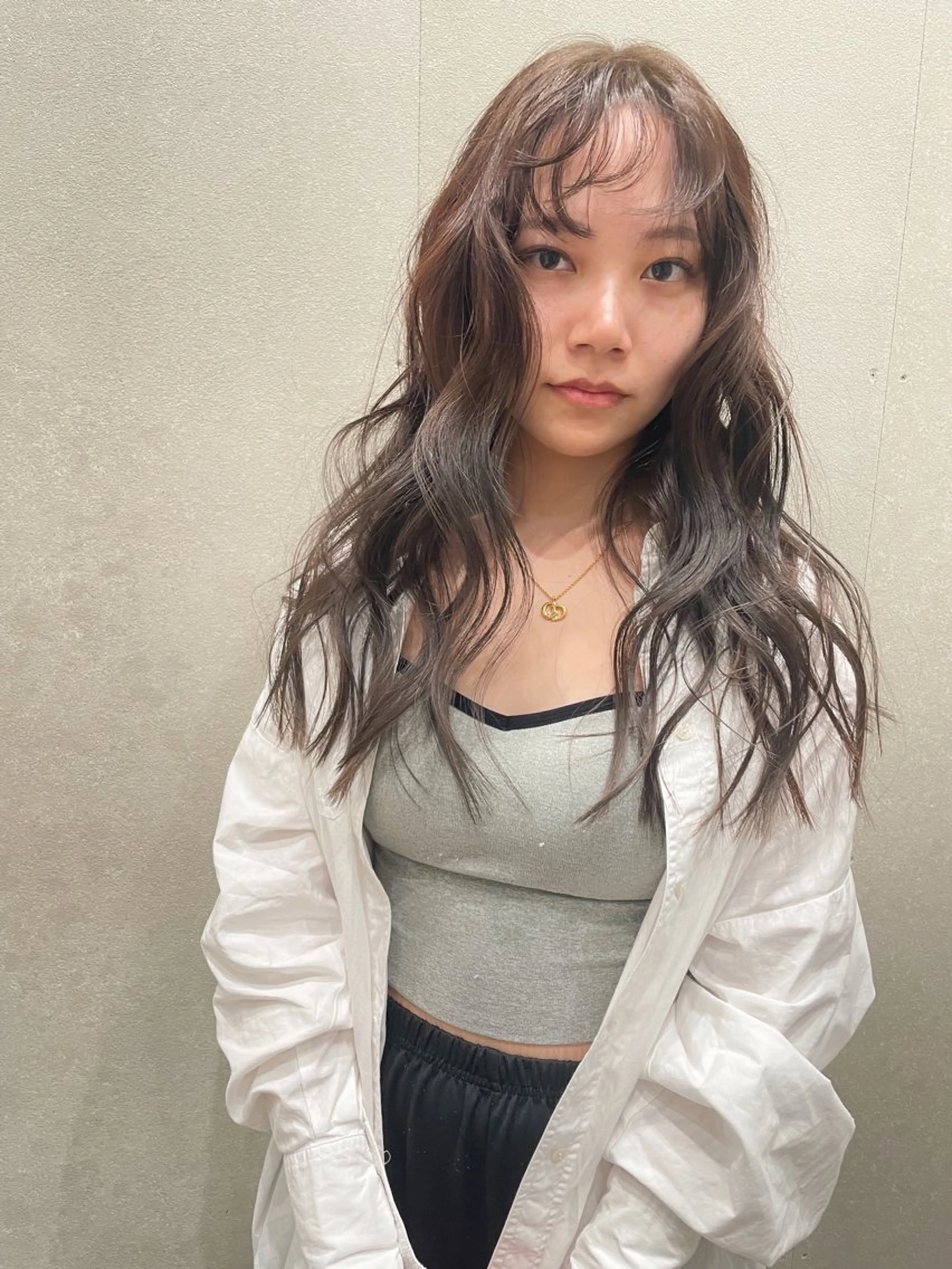 ミディアム カラー 透明感カラー カット ヘアカラー トリートメント センスをお届けします 大谷将生INFPのヘアスタイル