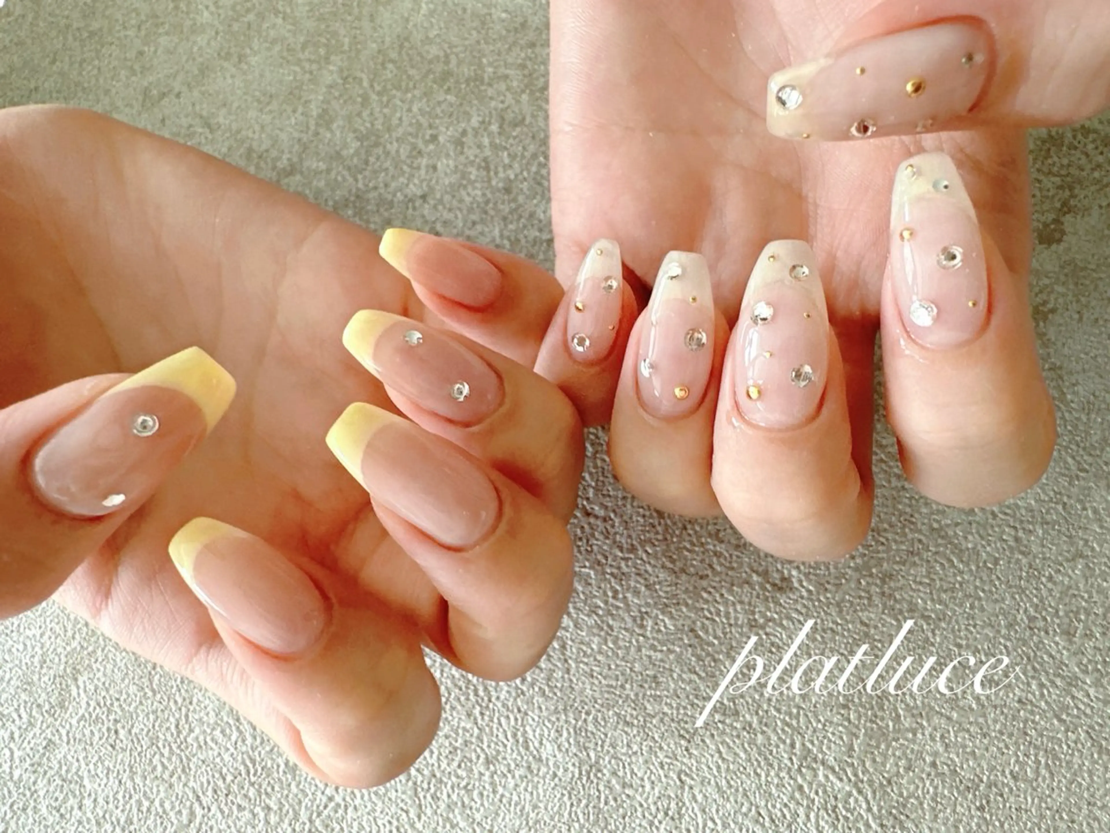 ネイル クリアネイル フットネイル Platluce. ERIのネイルデザイン