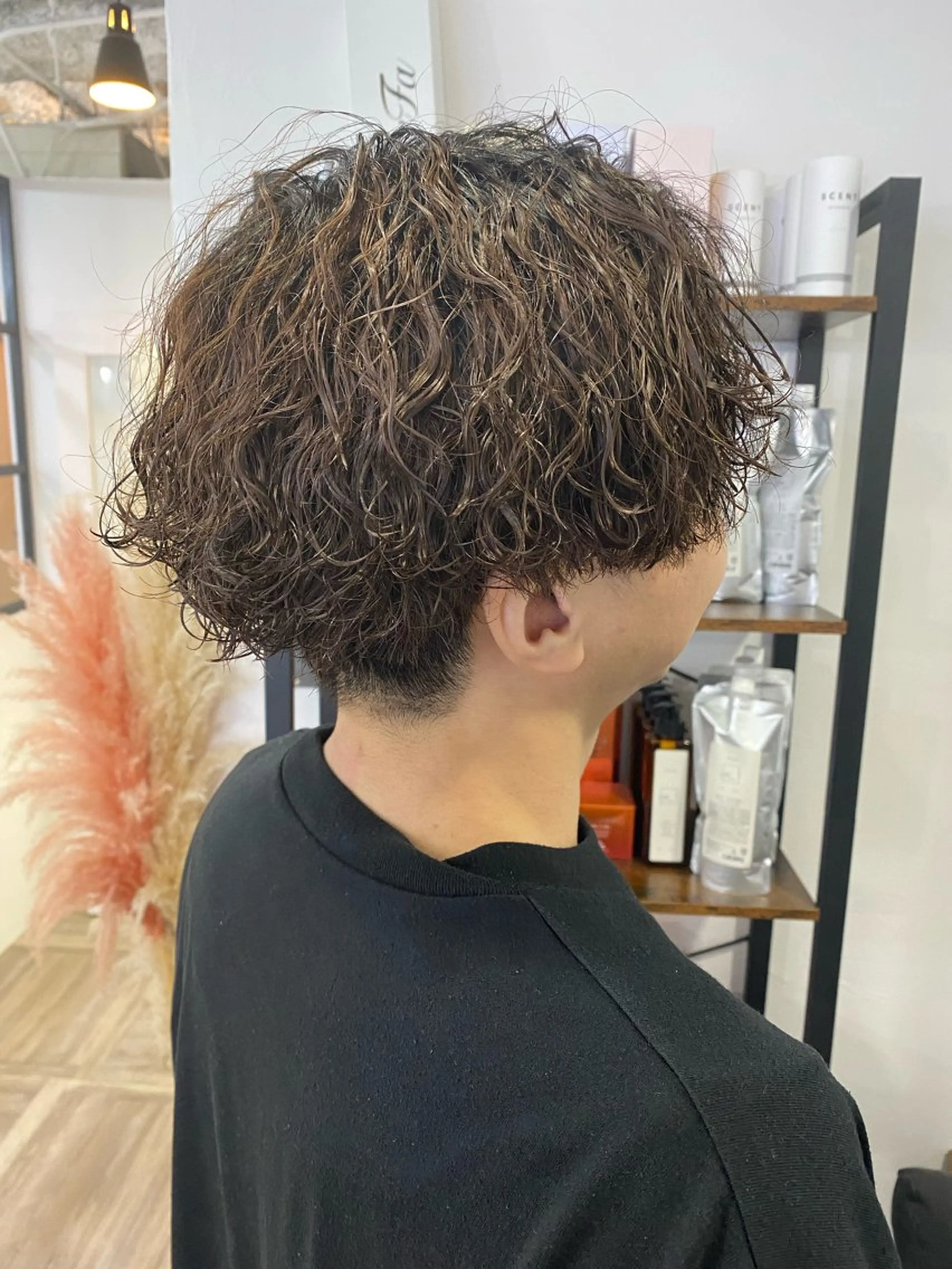 パーマ メンズ 波巻きパーマ ロアヘアーコーディネート所属・ナチュラルヘア /透明感/長井遥陽のヘアスタイル