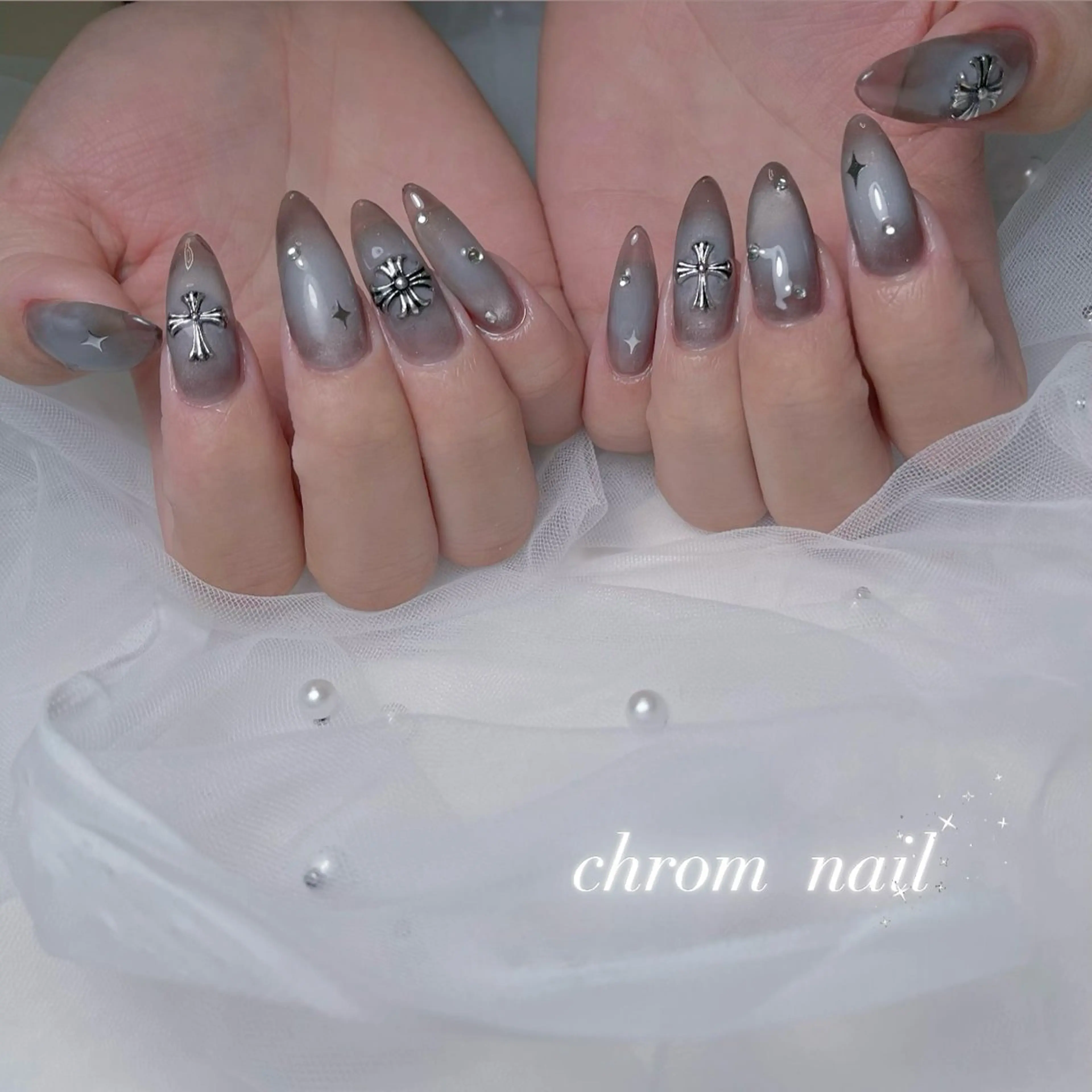 ネイル アートネイル 長さ出し ジェルネイル 韓国ネイル 持ち込み ハンドネイル RE SALONのネイルデザイン