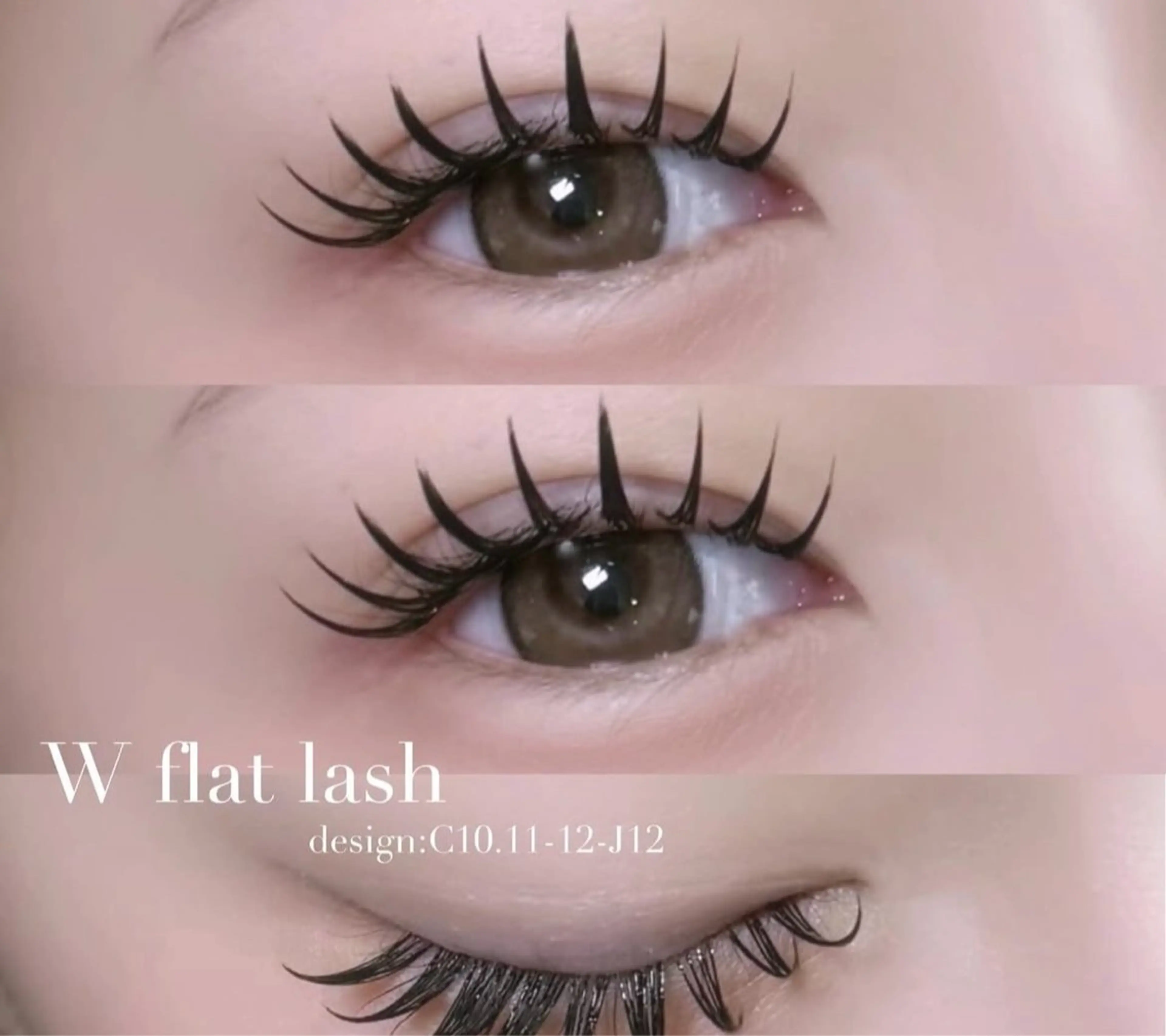 🩶誰でも理想の韓国束感まつ毛🩶束感マツエク100本+コーティング無料✨️(カシミヤ)の写真