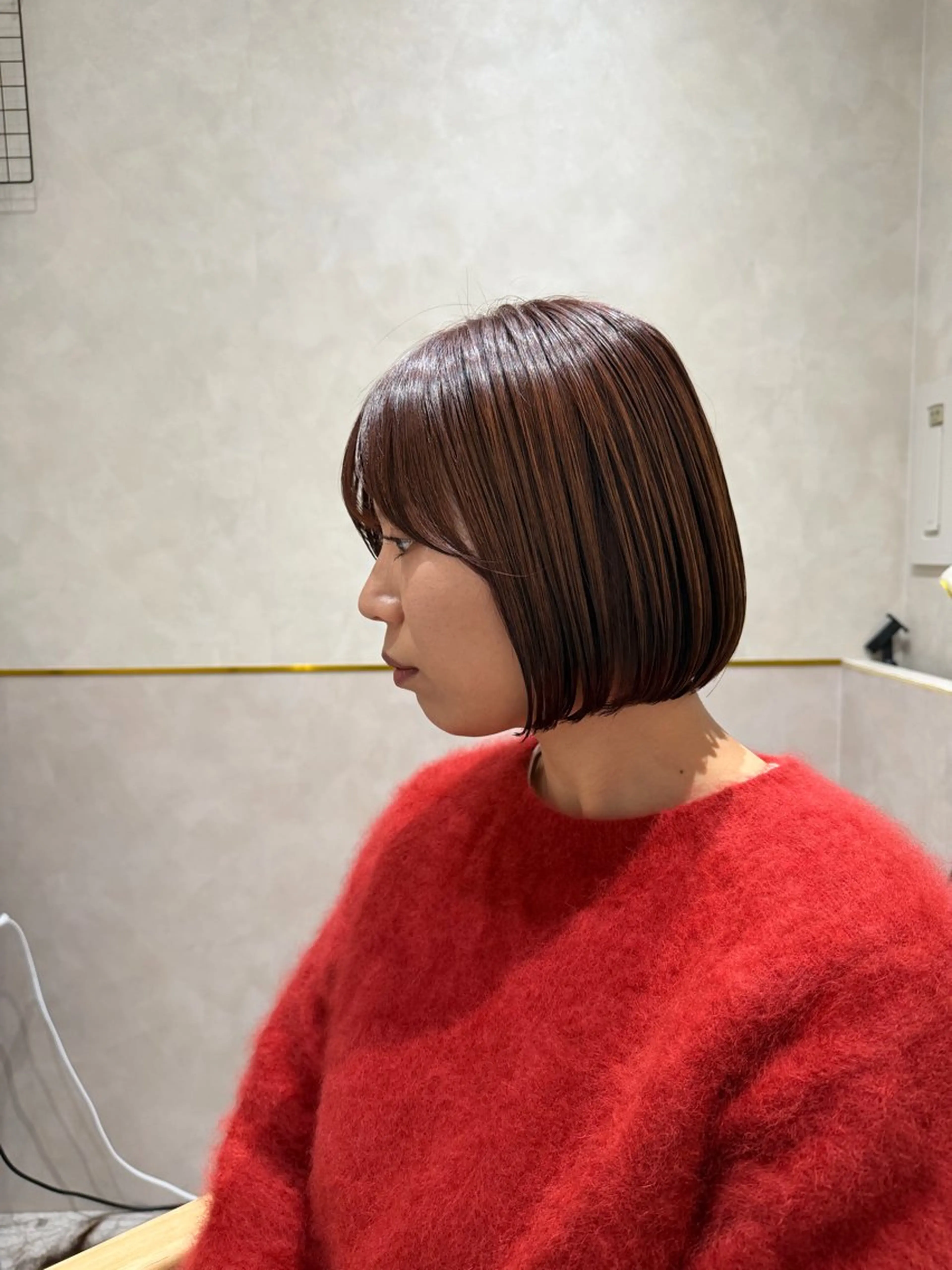 ⭐️メンテナンスクーポン⭐️⭐︎前髪カット+カラー+超音波トリートメント　ショートヘア/ショートカット/高槻ショートヘアの写真